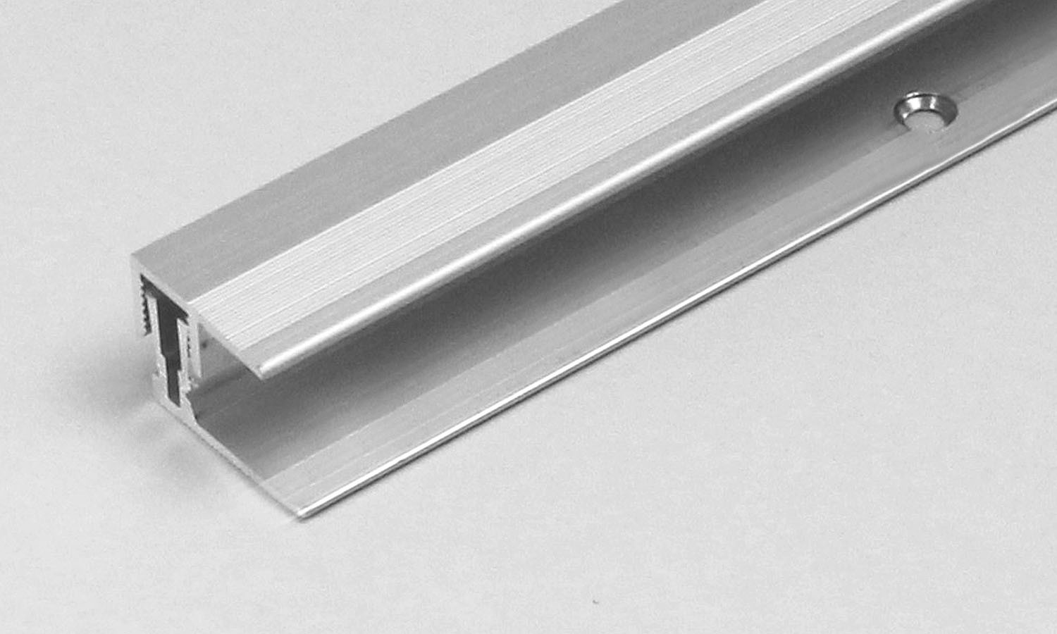 Profili di bordatura e finitura PROVISTON Alberni B 24 mm, altezza bordatura 11 - 15 mm, alluminio anodizzato