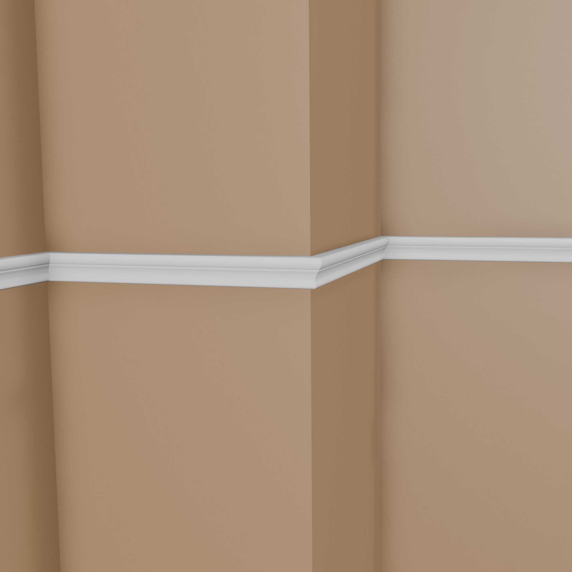 Modanatura decorativa PROVISTON "NE318" 15 x 33 x 2000 mm Modanatura murale bianca Decorazione murale Alta qualità