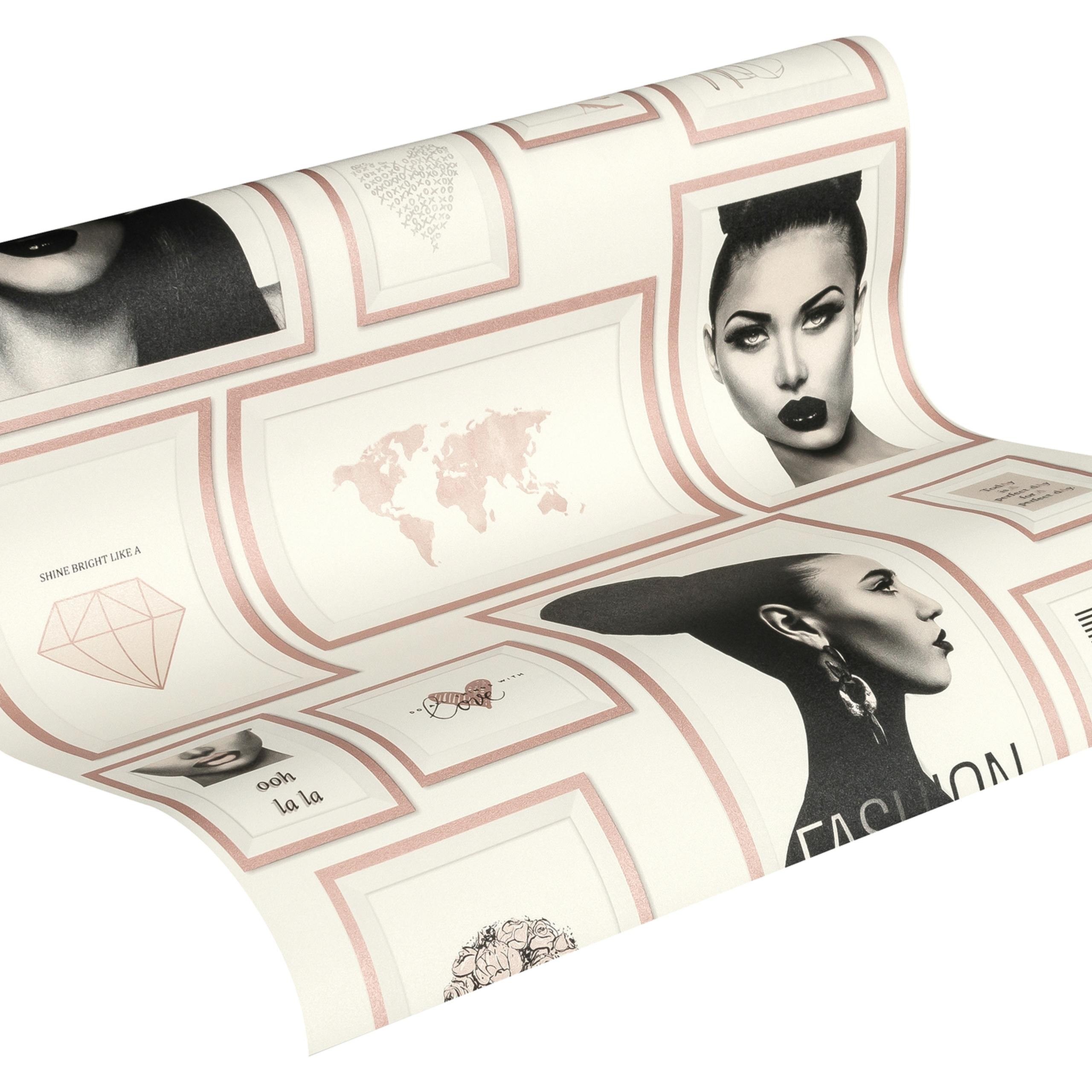 A.S. Creation Metropolitan Stories 369183 Carta da parati in tessuto non tessuto Ottica 3D 0,53 x 10,05 m crema