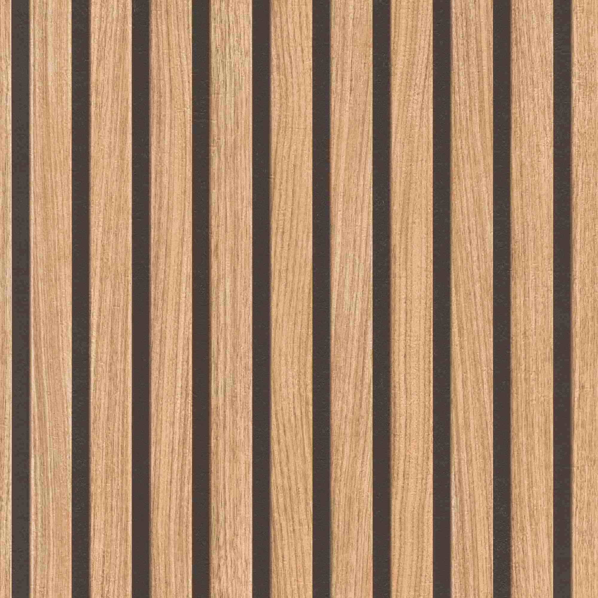 Rasch Selezione 278408 Carta da parati in carta Pannelli in legno Listelli 0,53 x 10,05 m Beige