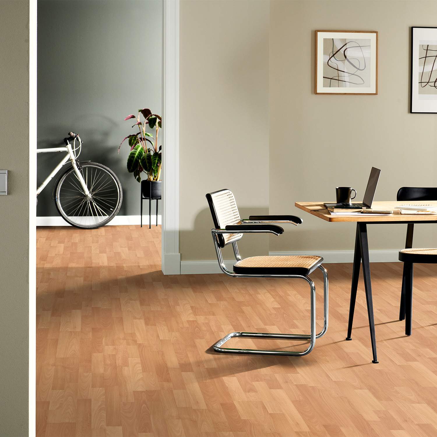Classic Laminate Pro H10130 Pavimento laminato Click 1292 x 193 x 8 mm effetto legno faggio marrone NKL31