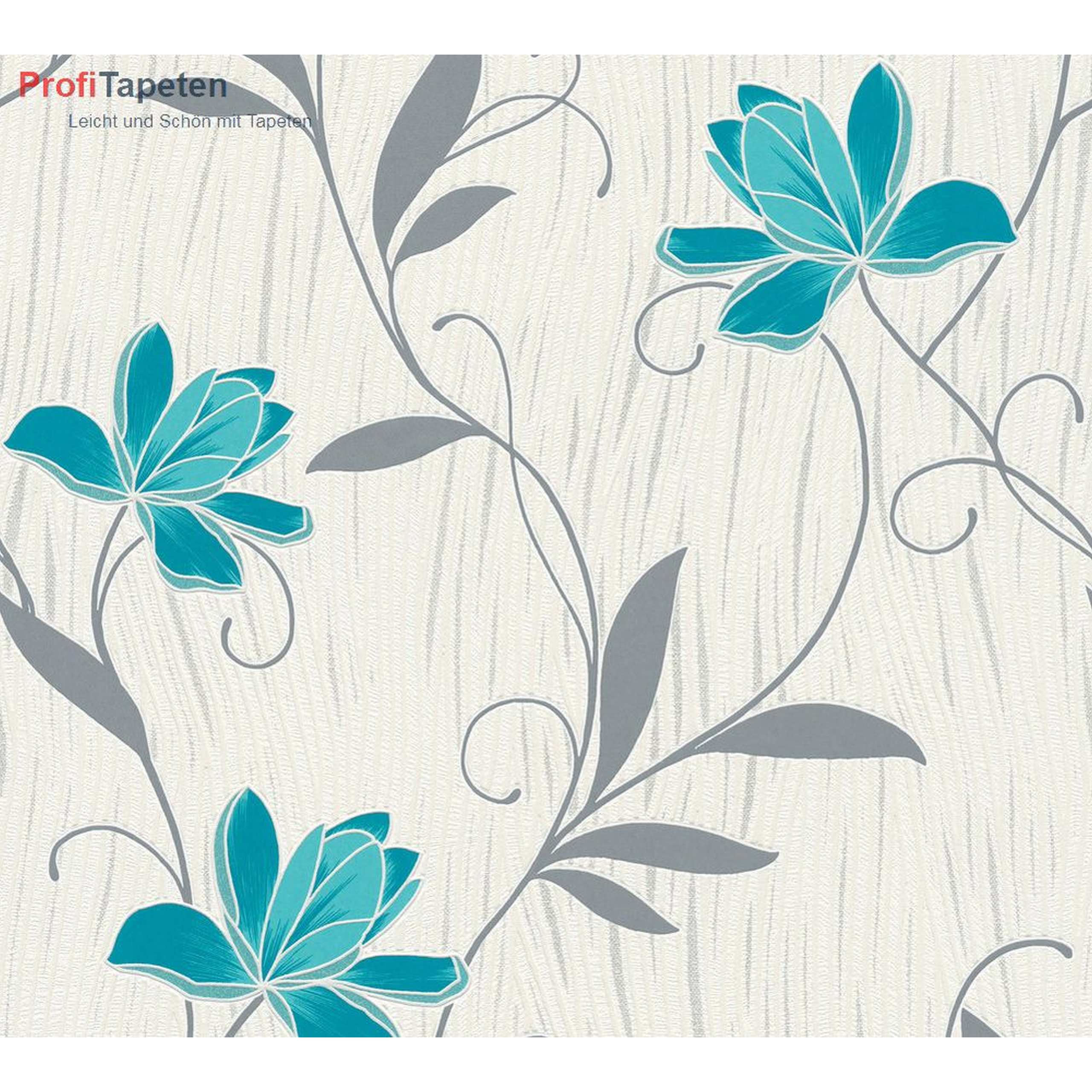 A.S. Creation Foglio singolo 306210 Carta da parati in carta Motivo floreale 0,53 x 10,05 m Blu