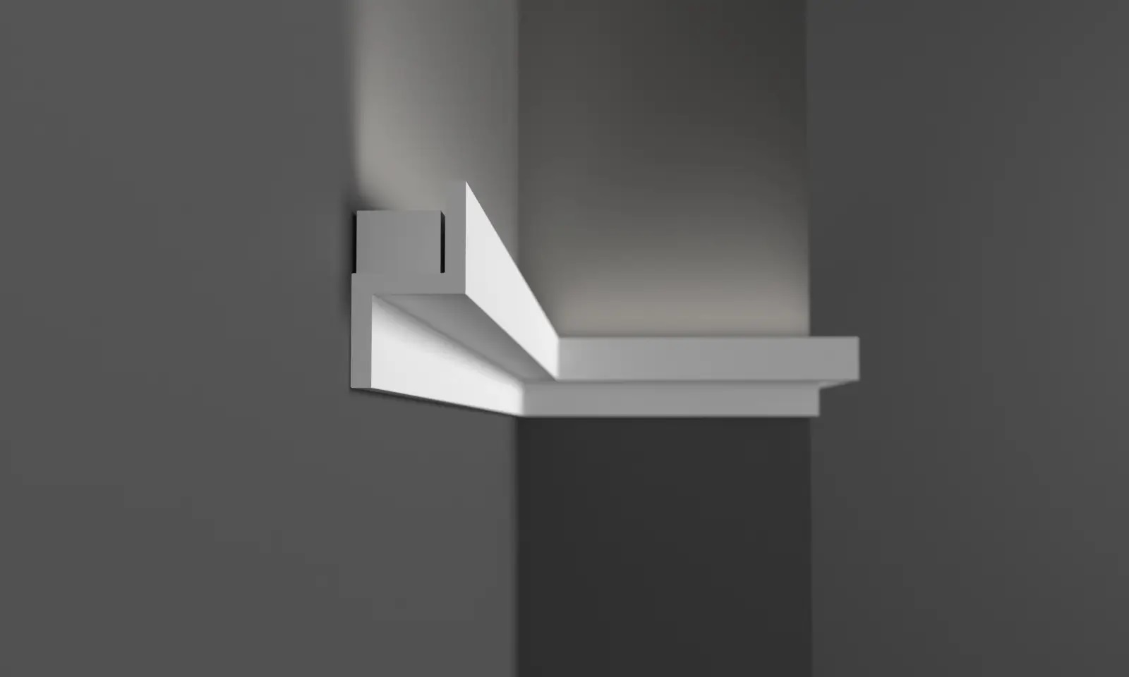 Striscia luminosa Elite Decor KH902 in polistirene 22 x 40 x 2000 mm Striscia per soffitto in polistirolo bianco