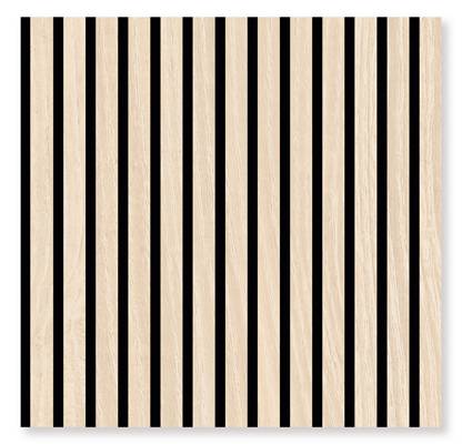 Pannello acustico modulare JANGAL 520 x 520 x 10 mm Pannello acustico 3D in vero legno di quercia Letea