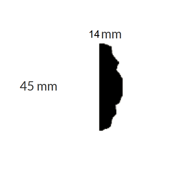 Zierleiste "Düren" (Zierleisten aus Gips) Skizze