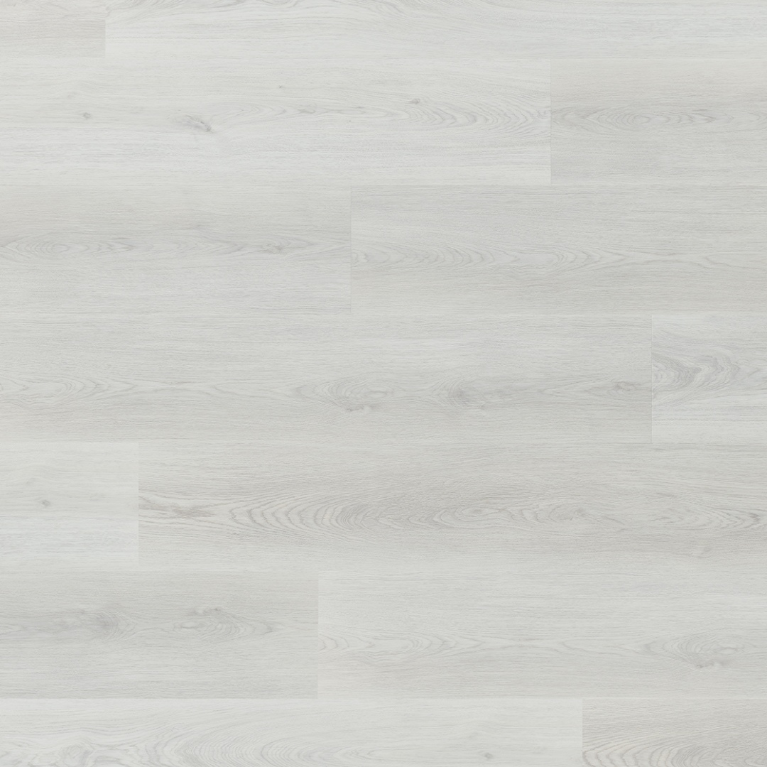 Pavimento in vinile acustico LEGNAR Takeda Oak, 1220 x 229 x 5,3 mm, vinile a incastro, bianco, NKL33