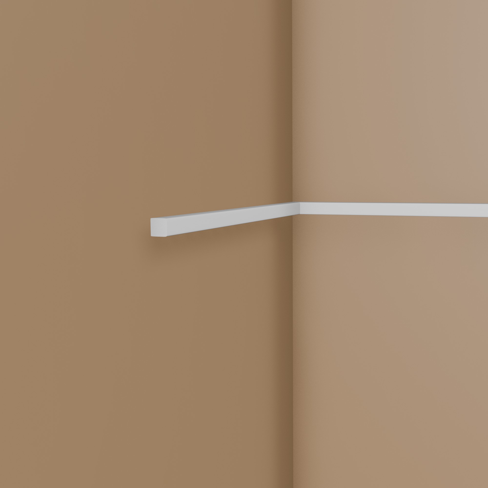 PROVISTON Modanatura decorativa "NE010" 15 x 15 x 2000 mm Modanatura murale bianca Decorazione murale Alta qualità