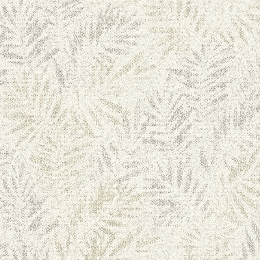 A.S. Creation Stili di viaggio 391202 Carta da parati in tessuto non tessuto Alberi e foglie 10,05 x 0,53 m Bianco