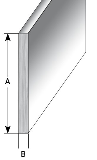 Profili per battiscopa Auer Construction & Assembly Larghezza battiscopa 40 - 100 mm Profilo piatto Acciaio inossidabile