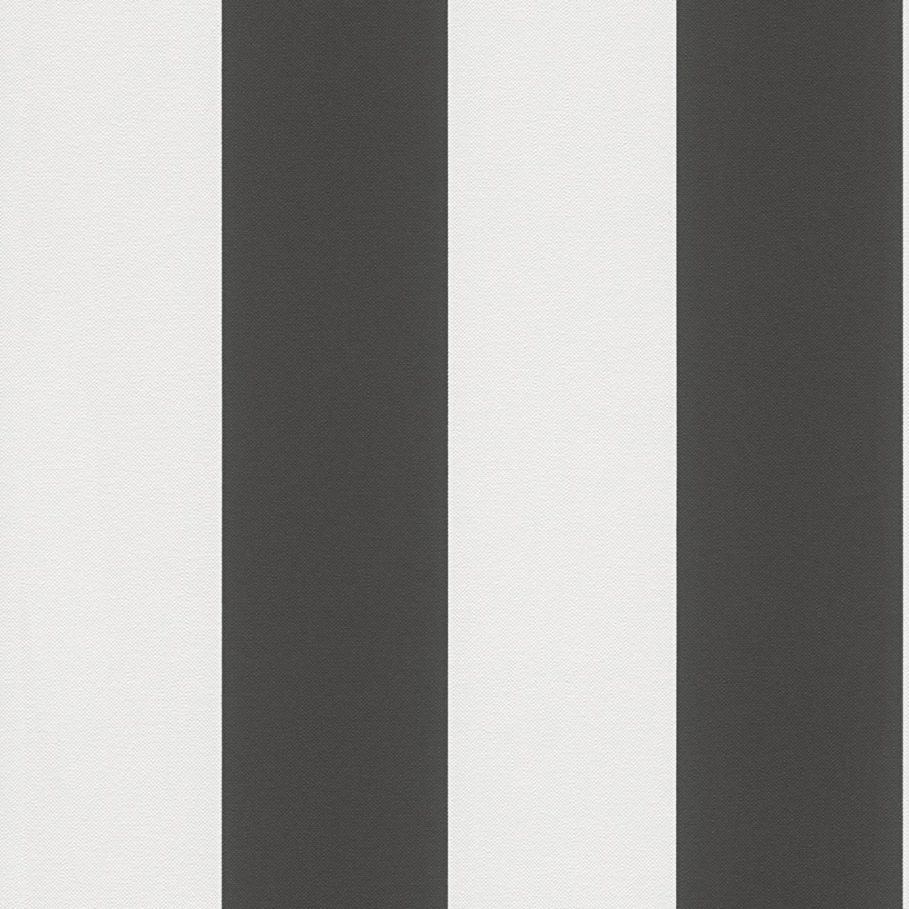 A.S. Creation Elegance 3 334213 Carta da parati in tessuto non tessuto Motivo a righe 0,53 x 10,05 m Nero