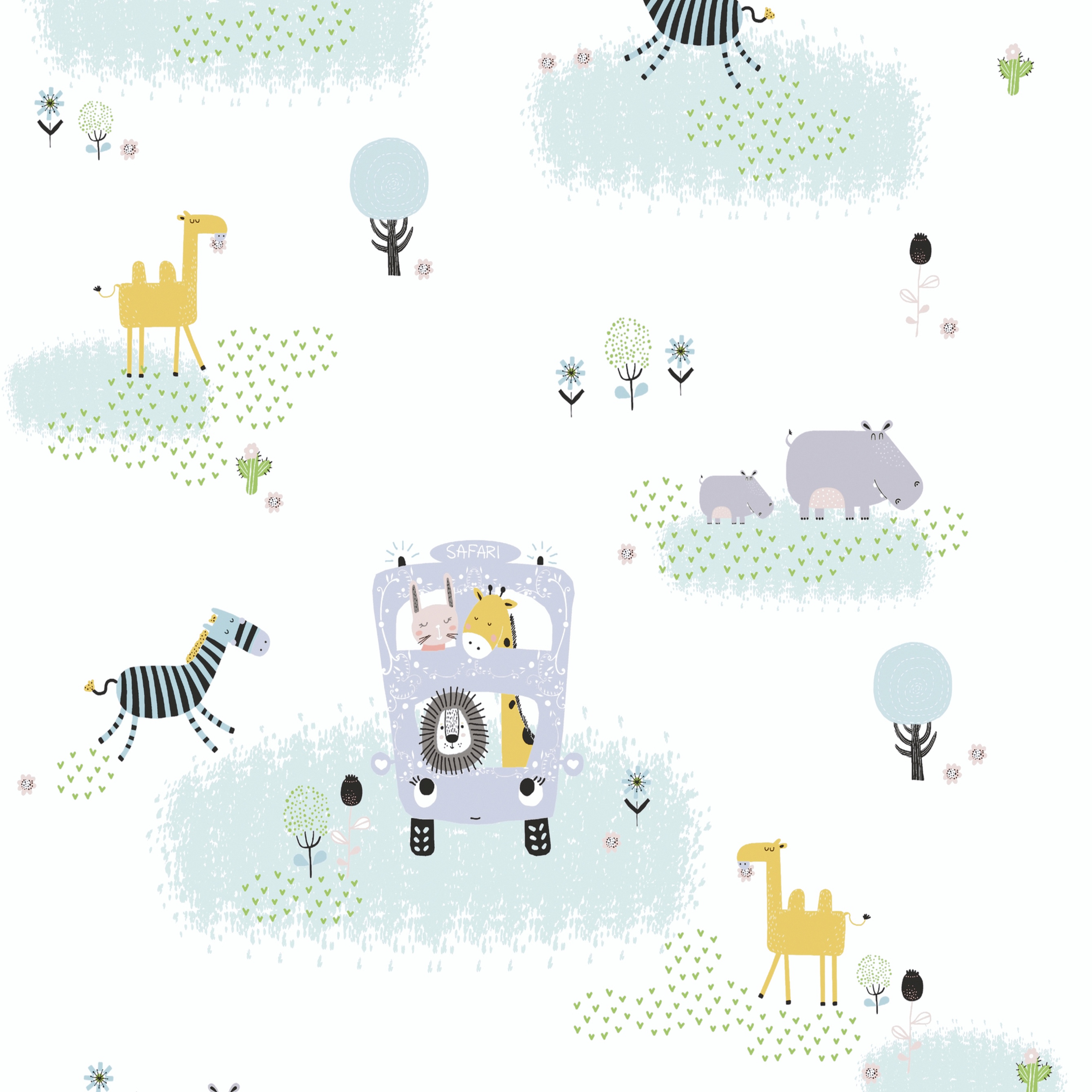 A.S. Creation Little Love 381141 Carta da parati in tessuto non tessuto Cameretta per bambini 0,53 x 10,05 m Multicolore