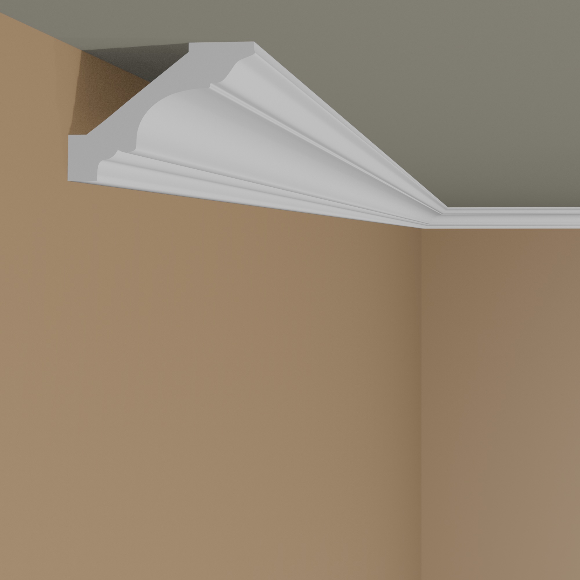 Cornice Elite Decor P822 Modanatura per soffitto in polistirolo espanso 50 x 48 x 2000 mm, bianca