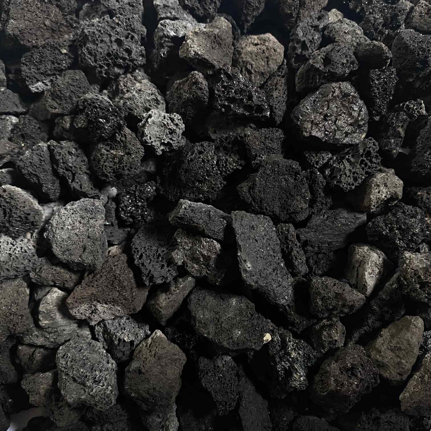Ghiaia decorativa "Lava" 8-16 mm Ghiaia di alta qualità Pietra naturale Lava Nero Decorazione da giardino GSH