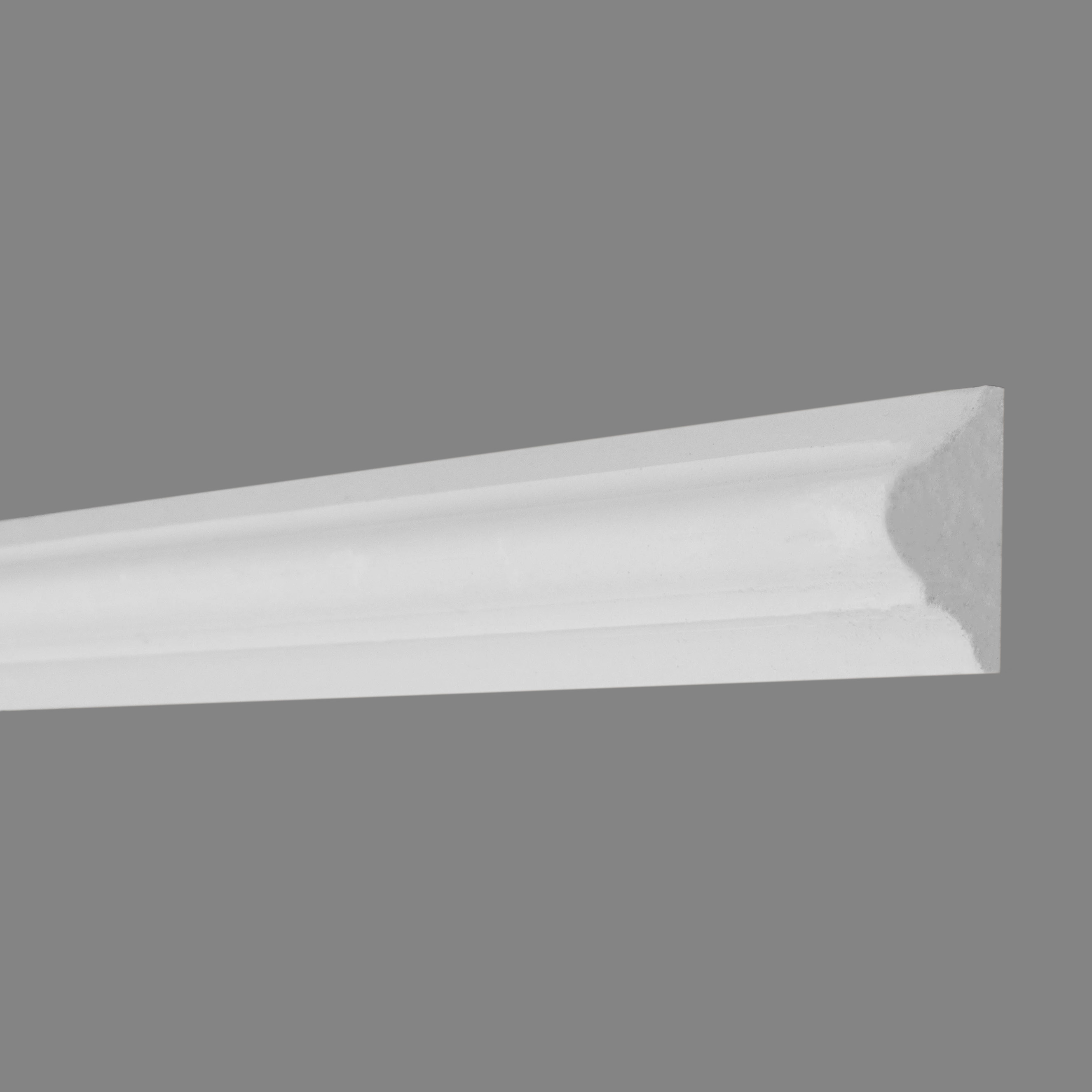 PROVISTON Modanatura decorativa in gesso 30 x 15 x 1000 mm Modanatura da parete Bianco
