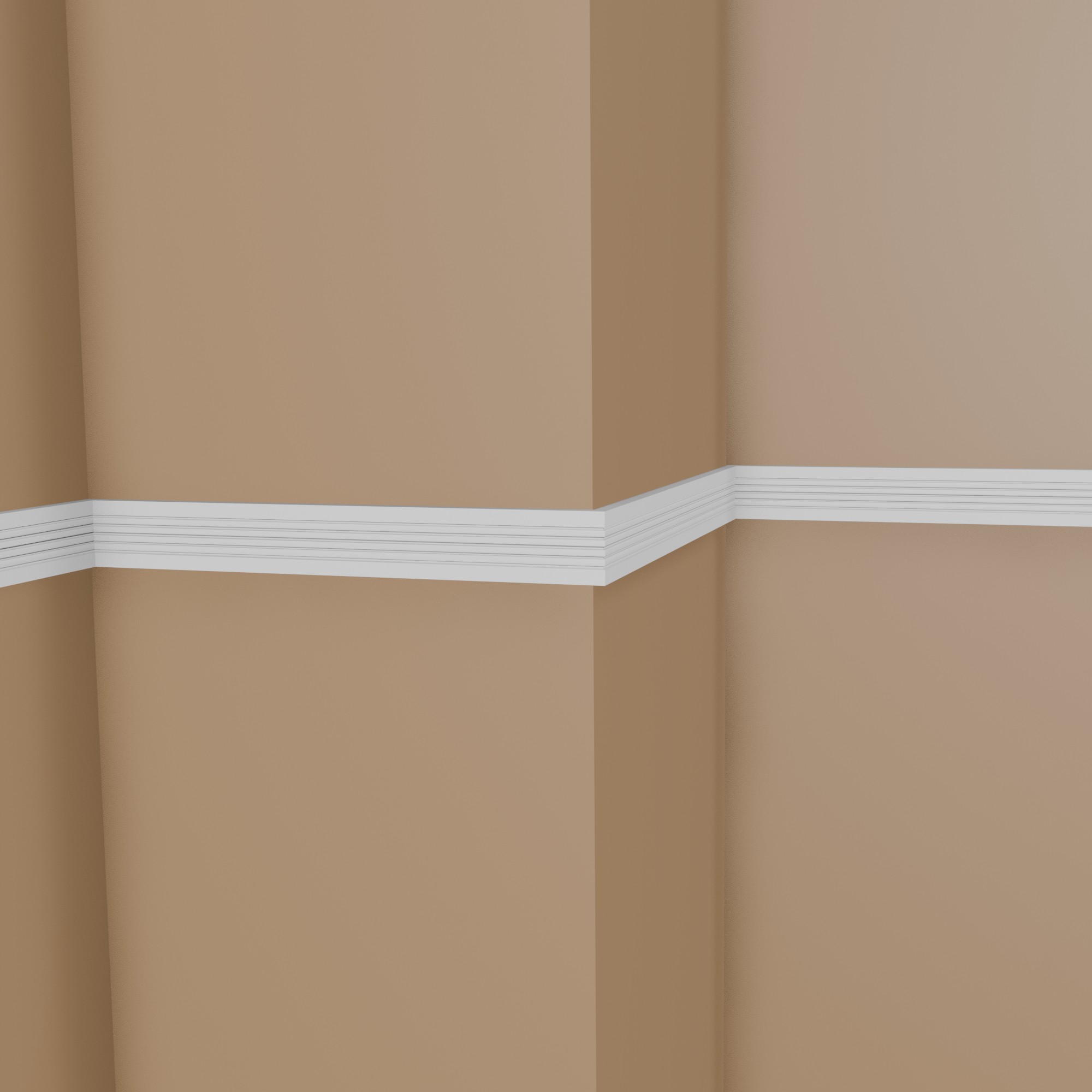 Modanatura murale Mardom MDD412 Profoam 18 x 75 x 2000 mm Modanatura decorativa bianca