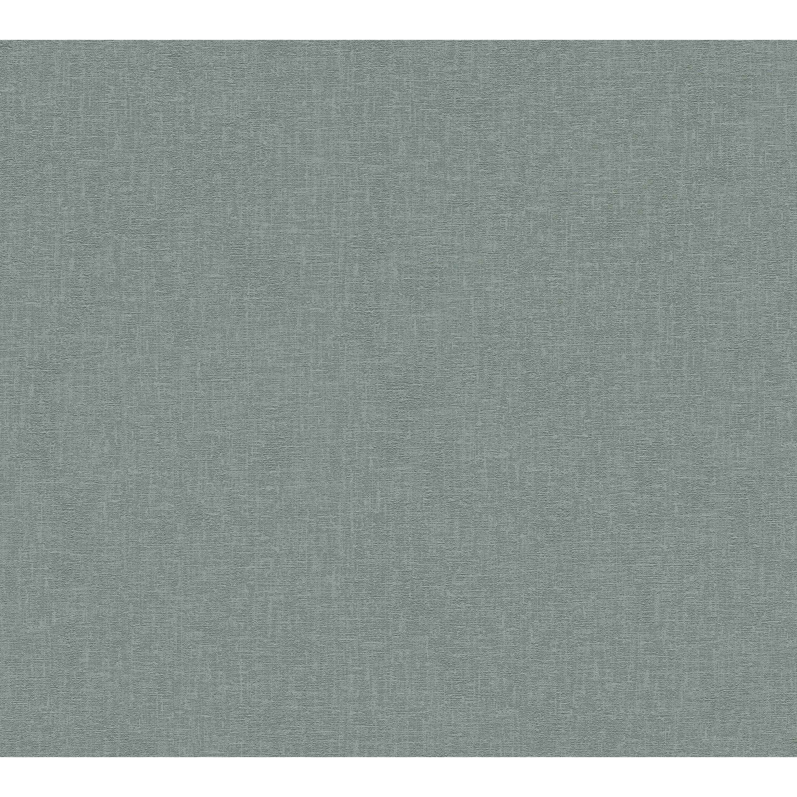 A.S. Creation New Walls 373953 Carta da parati in tessuto non tessuto Tinta unita University 0,53 x 10,05 m Verde