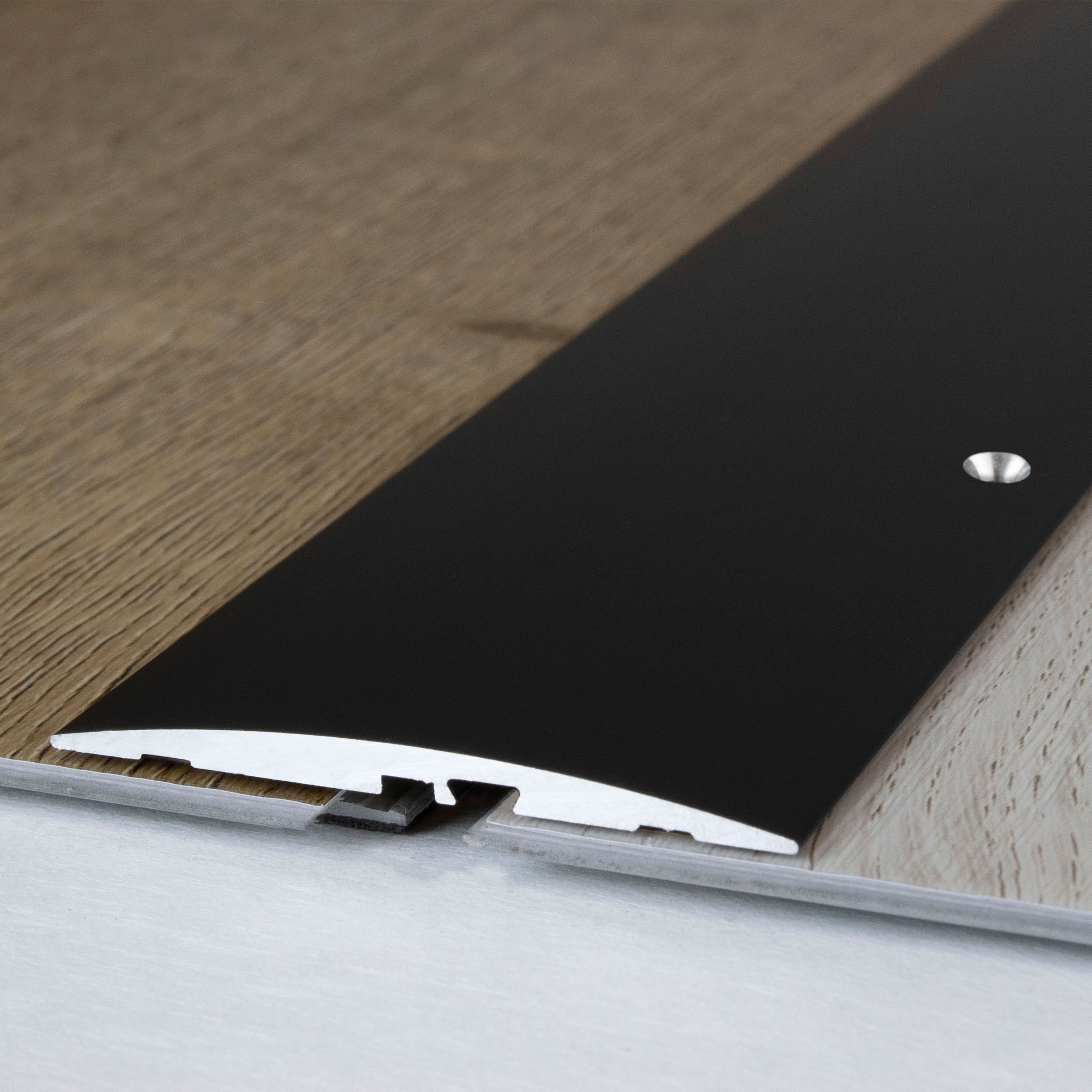 Profilo di transizione PROVISTON, altezza 4 mm, larghezza 58 mm, striscia di transizione, alluminio