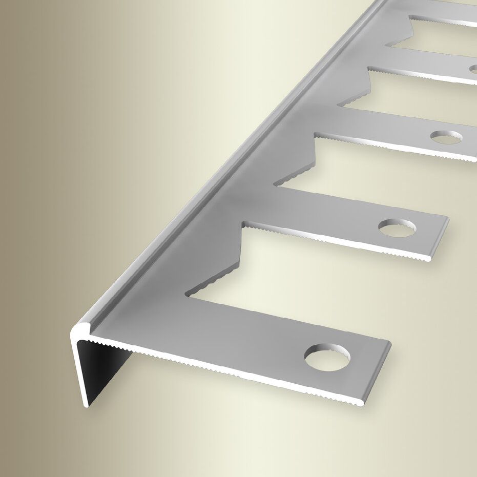 Profili per bordi e angoli delle scale Küberit H 18,5 mm L 48 mm L 2500 mm Altezza del bordo 2,5 mm