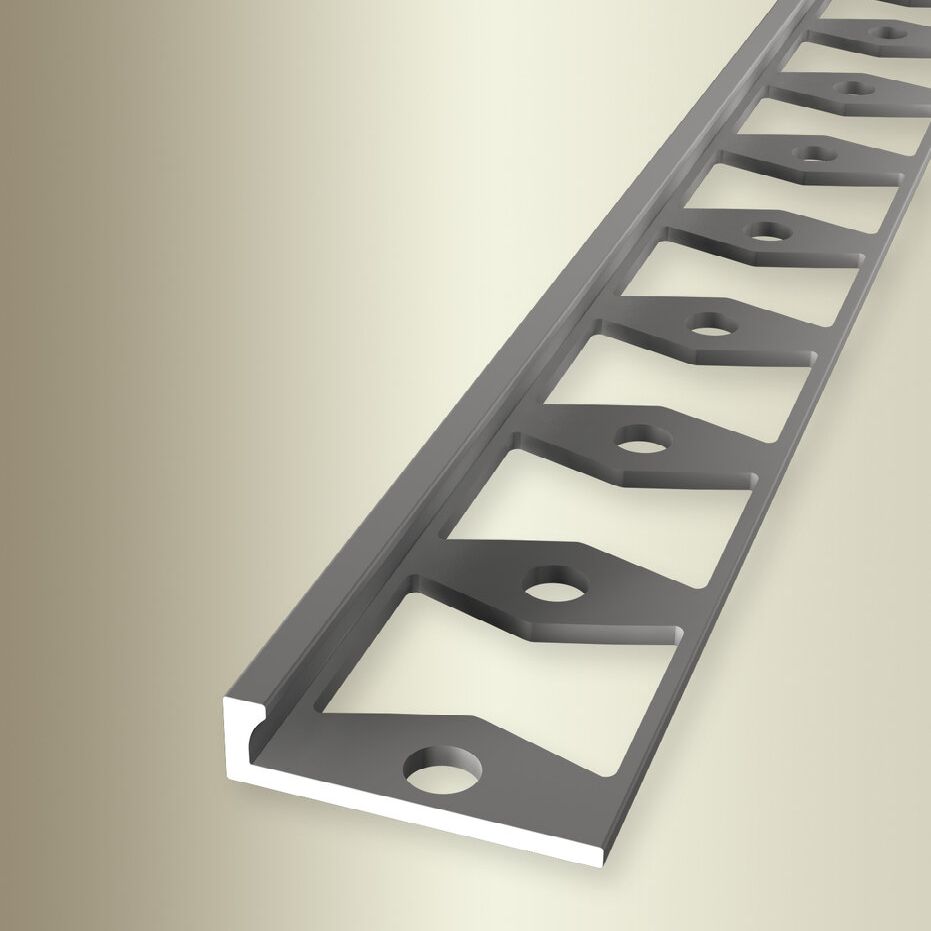 Profili di bordatura e finitura Küberit H 4,5 mm L 21 mm L 2500 mm altezza bordatura 3 mm alluminio anodizzato