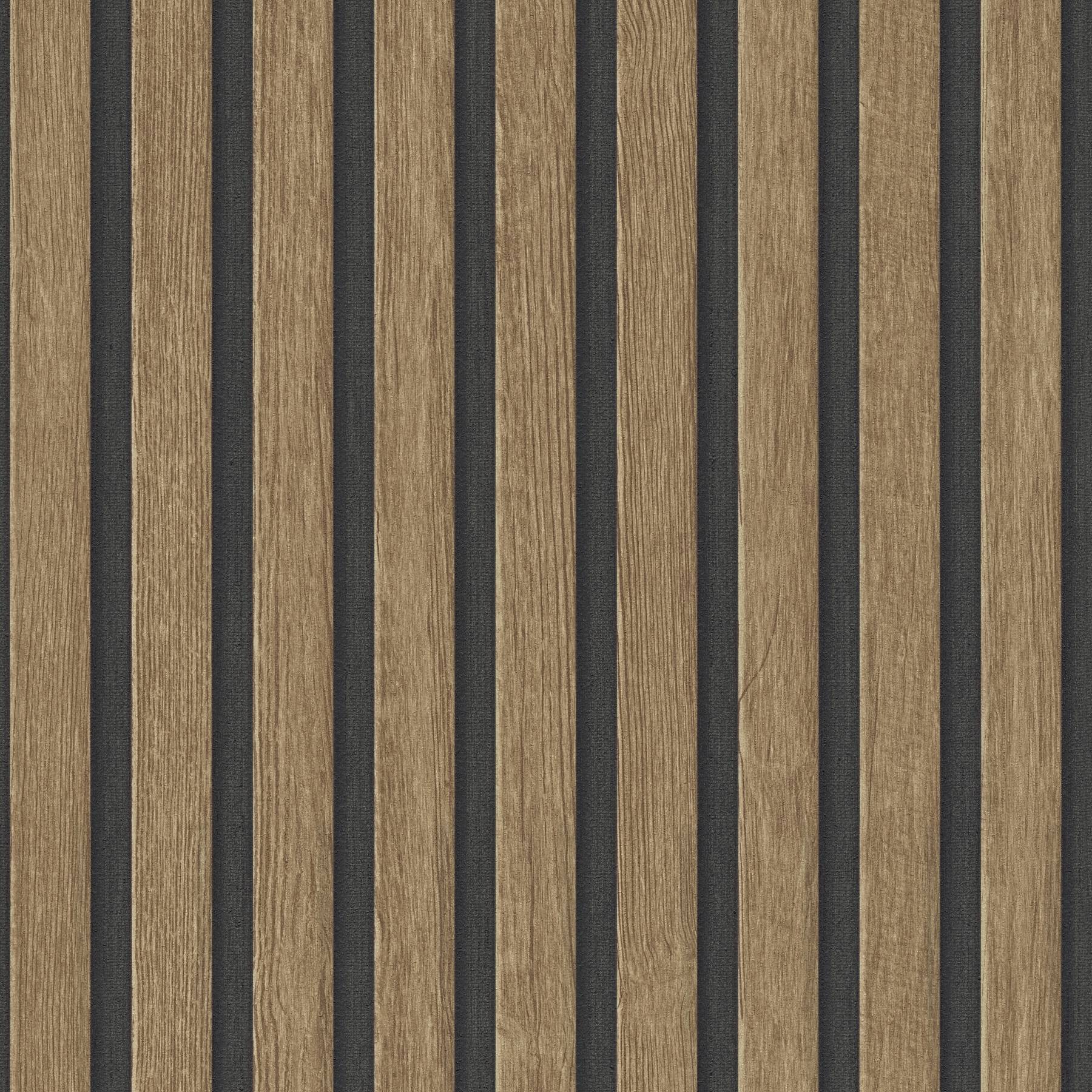A.S. Creation PintWalls II Pannelli in legno 391098 Carta da parati in tessuto non tessuto 10,05 m x 0,53 m Marrone
