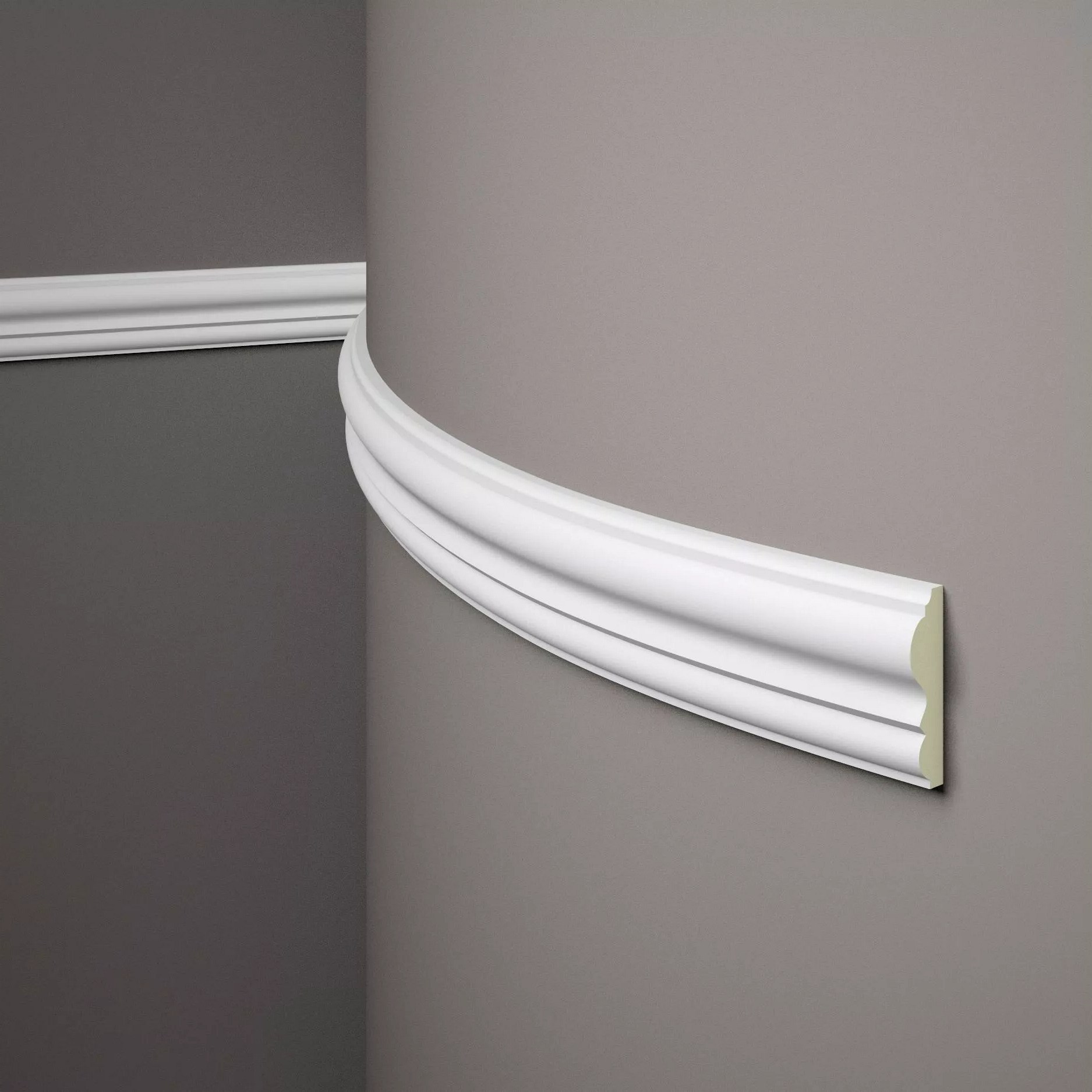 Profilo decorativo flessibile Mardom MDD338F Profoam 21 x 80 x 2000 mm Bianco profilo decorativo pieghevole