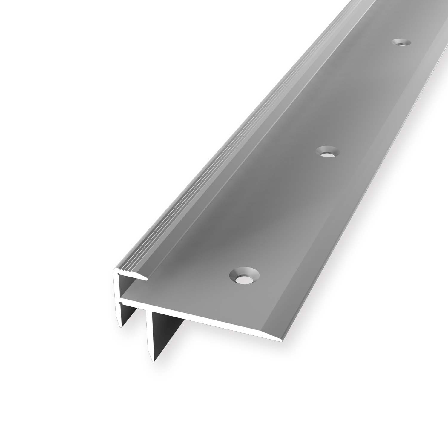 Profilo per scale 18 x 40 x 2500 mm Profilo per bordi scale in alluminio Profilo angolare Rigato Argento Küberit