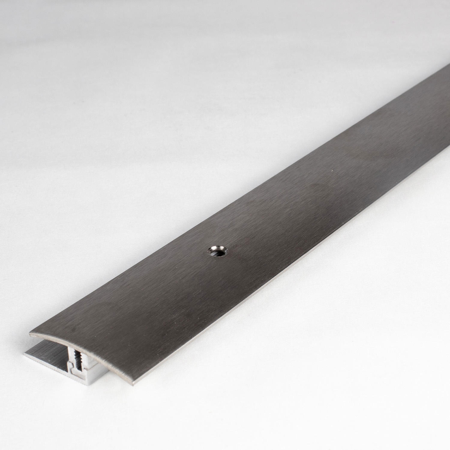 Profilo di transizione Auer Perth B 37 mm, altezza bordo 7 - 17 mm, striscia di transizione in acciaio inox