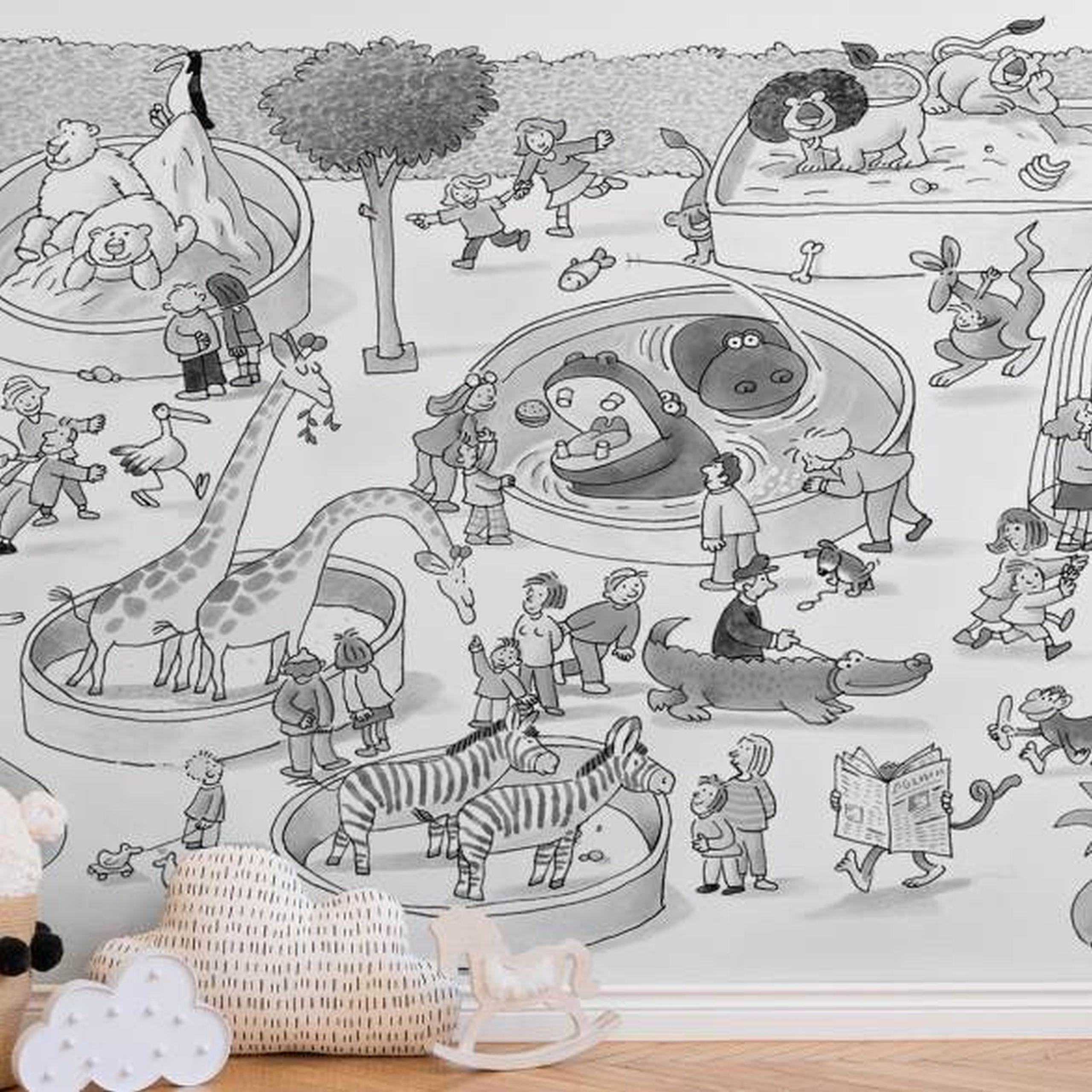 A.S. Creation XXL 5 DD114805 Carta da parati fotografica Tessuto non tessuto Varie dimensioni Cameretta per bambini Nero