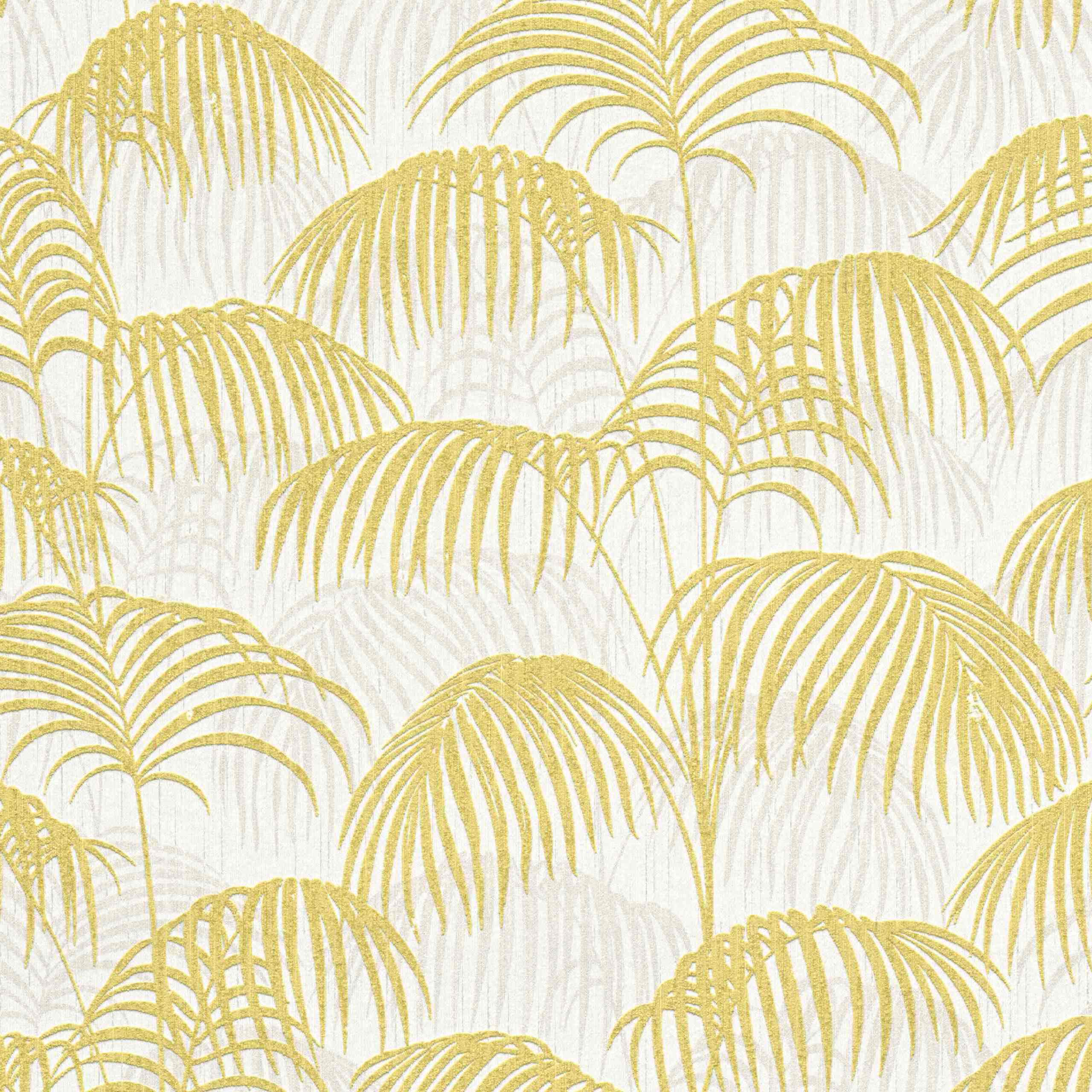 A.S. Creation AP Tessuto II 961982 Carta da parati in tessuto non tessuto Vintage Retro 0,53 x 10,05 m Giallo