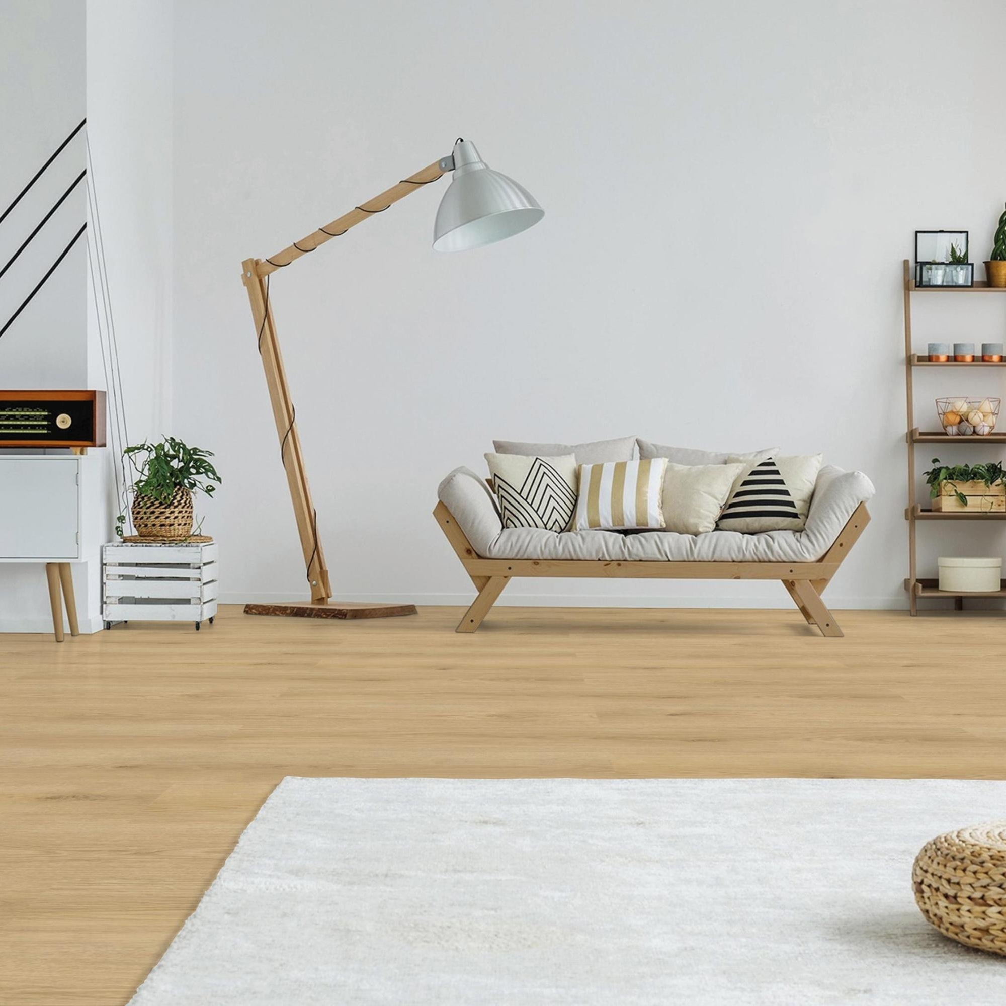 Pavimento in vinile Check One Marienthal 7 x 228 x 1524 mm Click Vinyl effetto legno rovere marrone