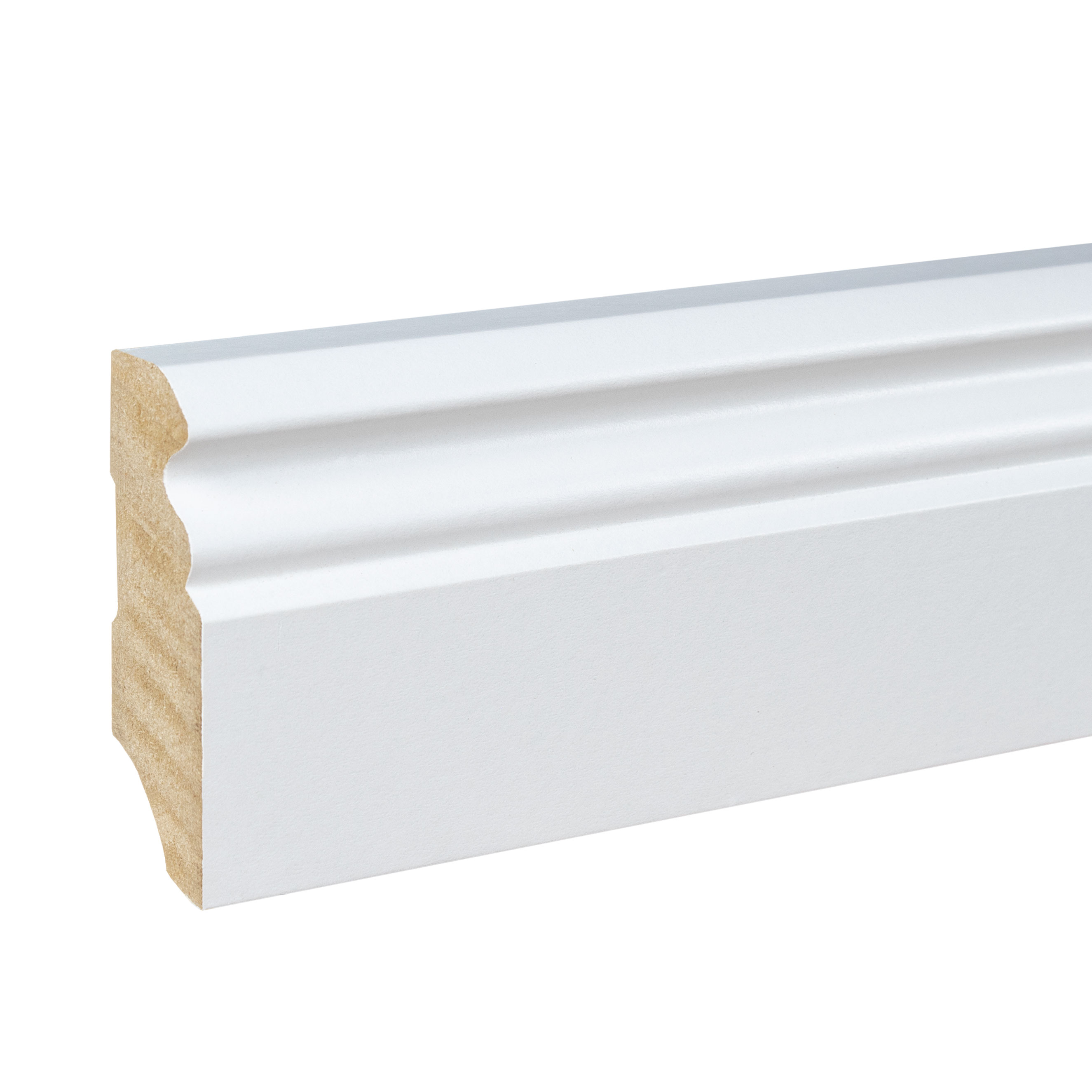 Kosche Battiscopa Bergamo-6 65776 19 x 58 x 2500 mm Profilo Berlino (Amburgo) Bianco