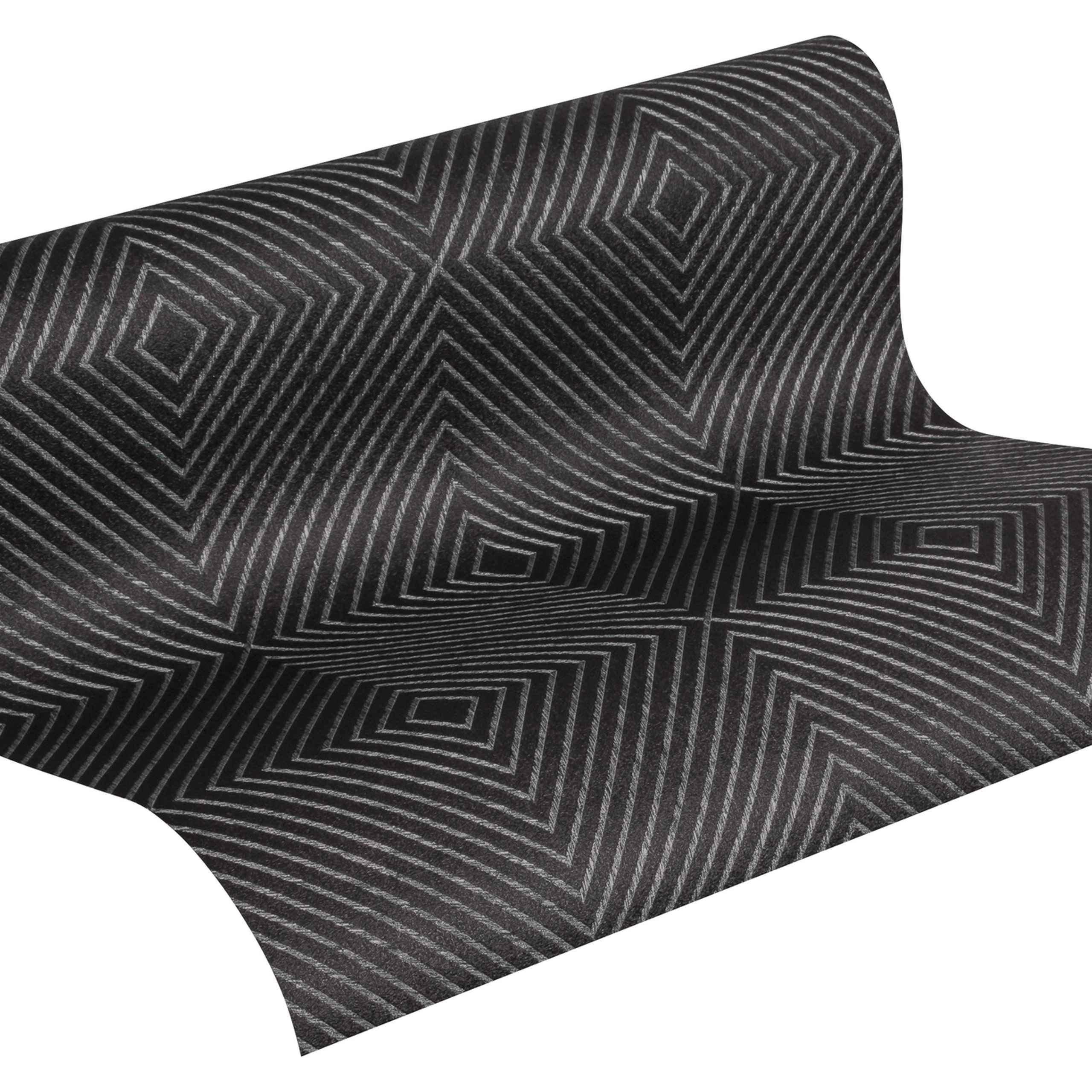 A.S. Creation Metropolitan Stories 369265 Carta da parati in tessuto non tessuto Ottica 3D 0,53 x 10,05 m Nero