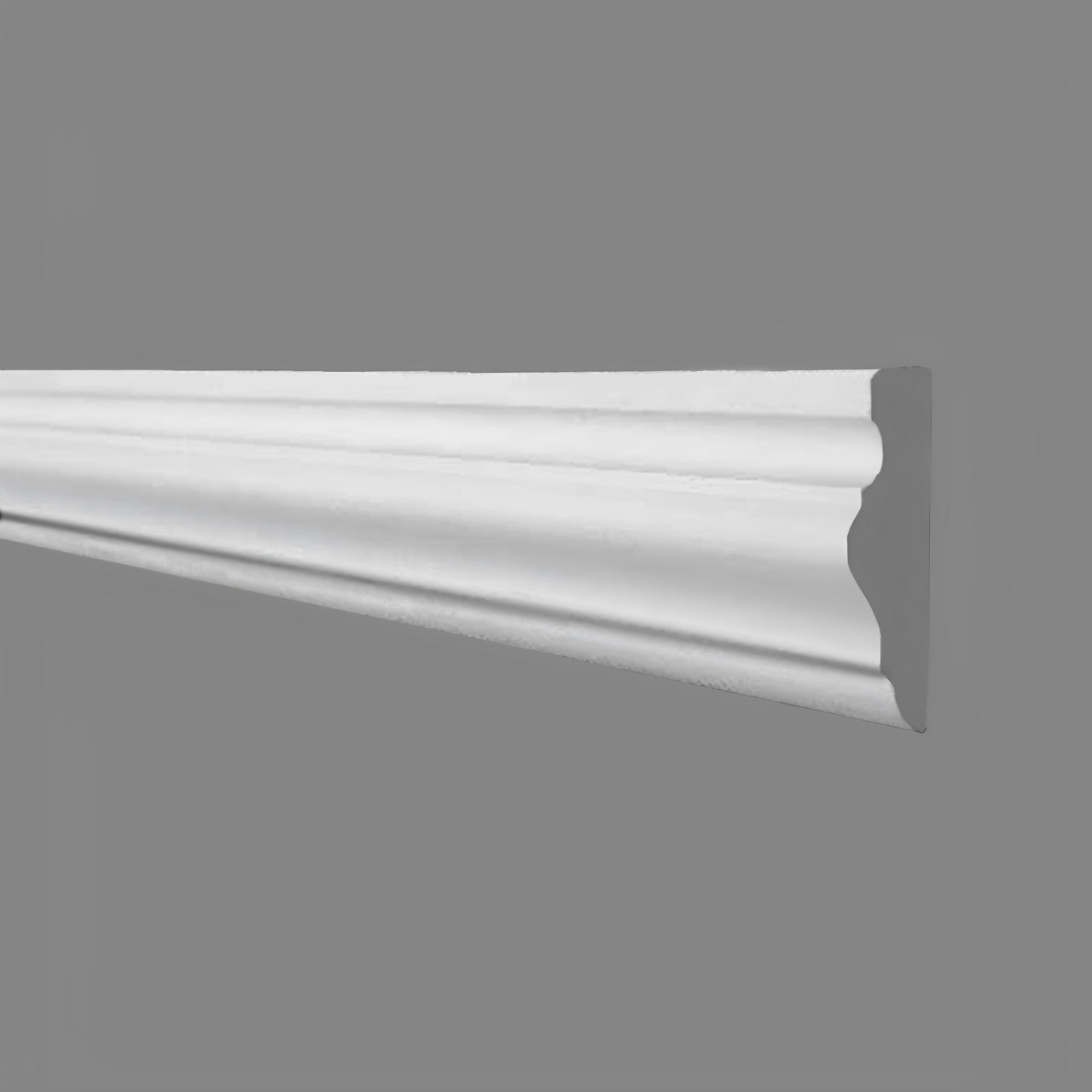 PROVISTON Modanatura decorativa Esslingen Gesso 24 x 68 x 910 mm Modanatura murale Bianco