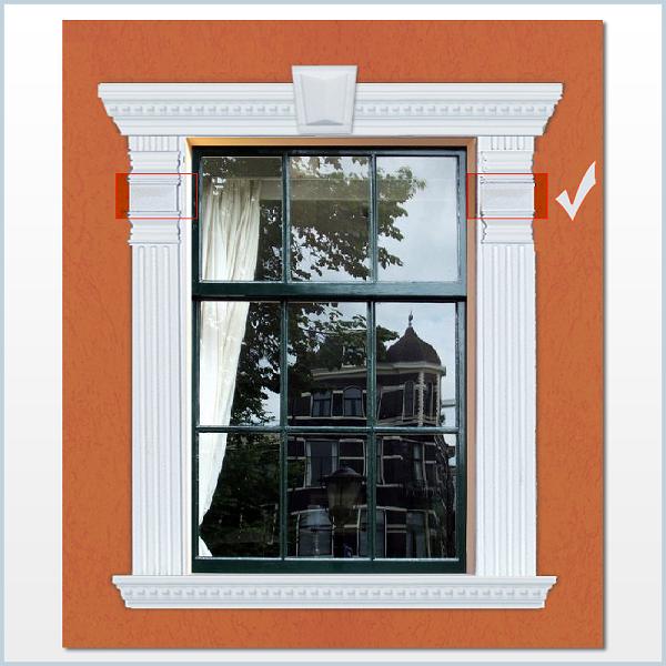 Fassadenzierelement "Avitus DT-3" (Schlussstein)