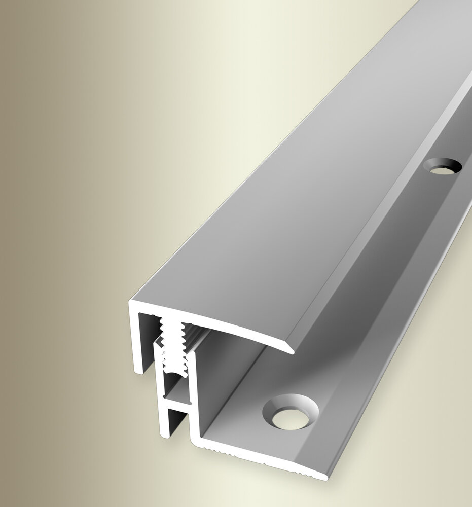 Profili di bordatura e finitura PROVISTON, larghezza 21 mm, altezza bordatura 12 - 17 mm, alluminio anodizzato