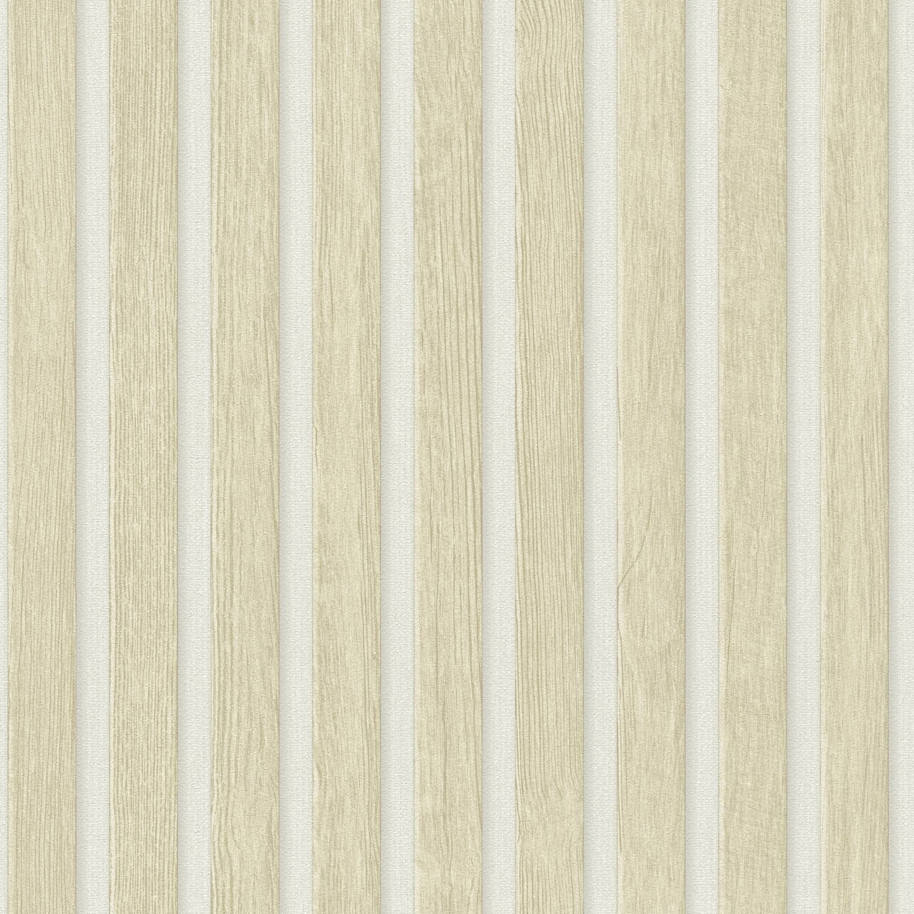 A.S. Creation PintWalls II Pannelli in legno 391097 Carta da parati in tessuto non tessuto 10,05 m x 0,53 m Beige