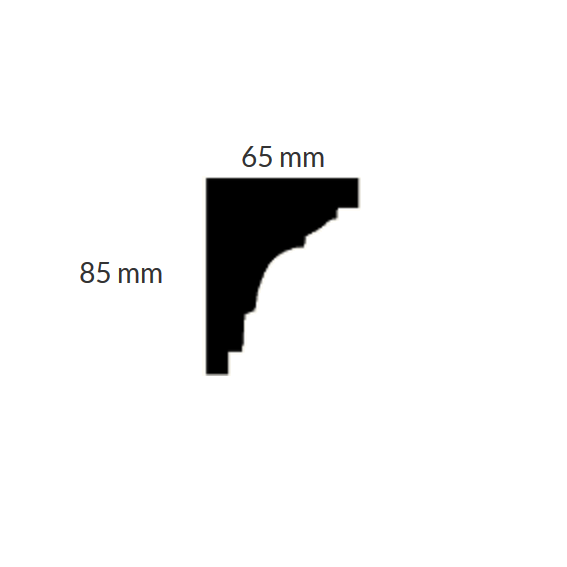 Stuckleiste "Chemnitz" (Stuckleisten aus Gips) Skizze