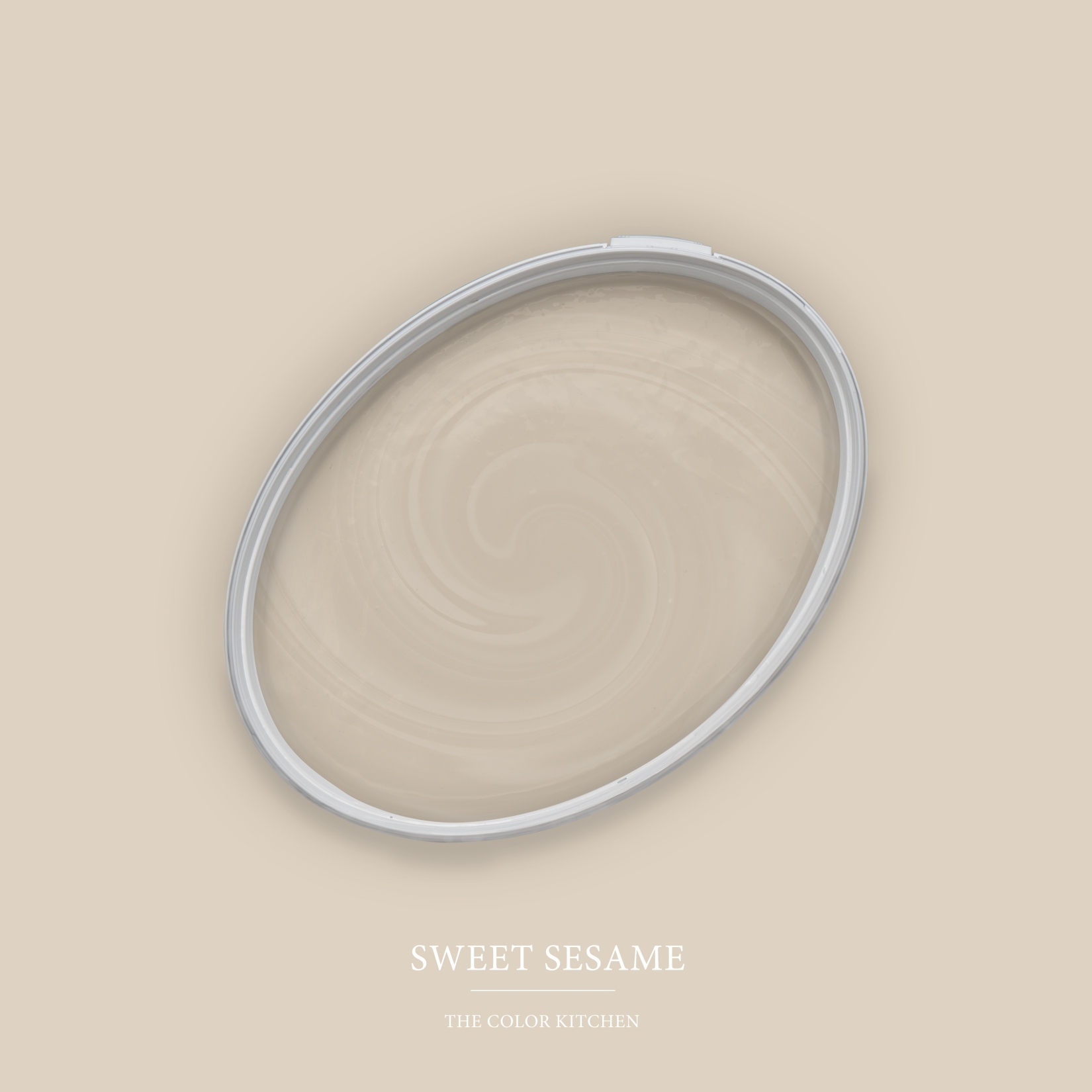 Pittura murale beige opaca The Color Kitchen Sweet Sesame Pittura a emulsione per interni esclusiva, ad alta coprenza
