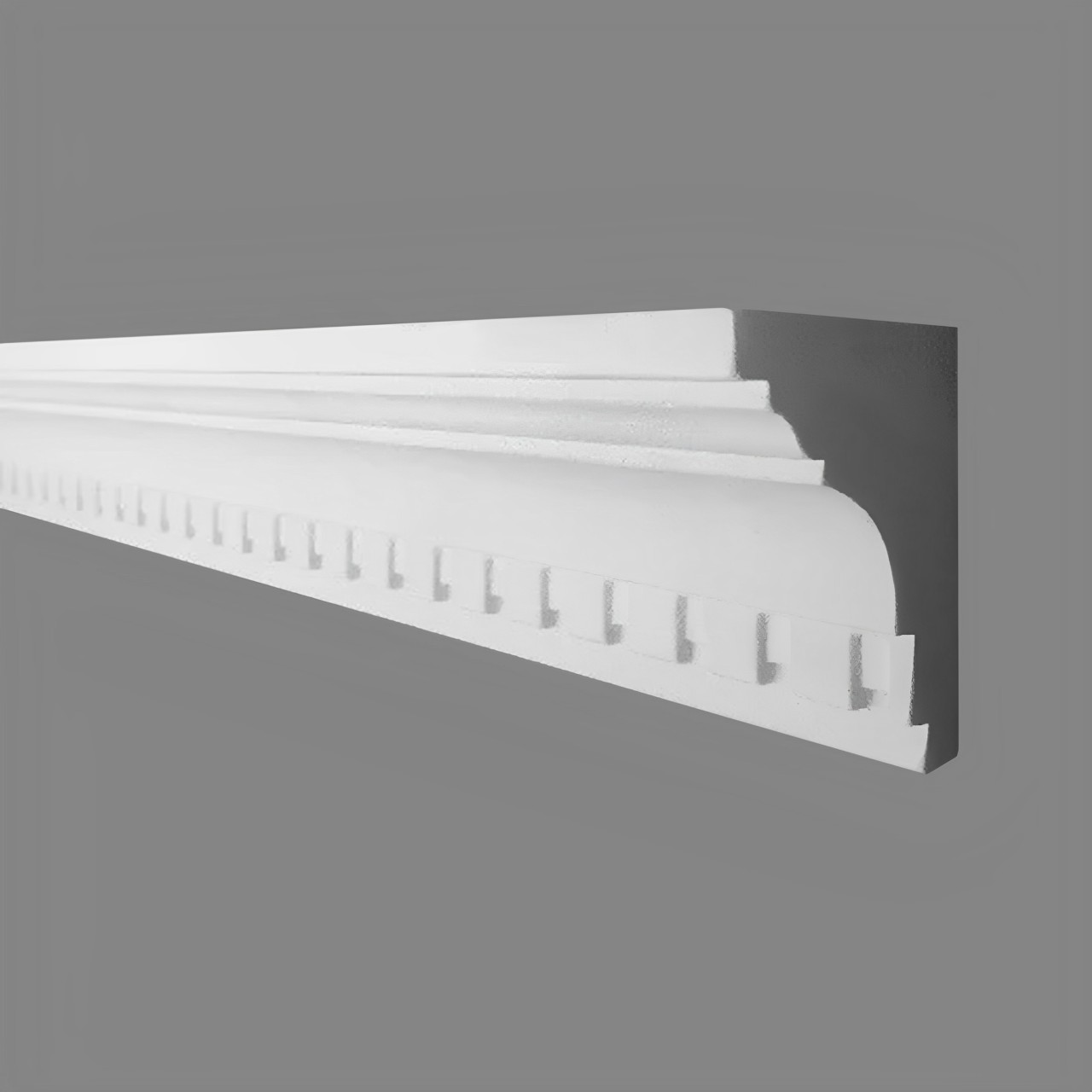 PROVISTON Modanatura in gesso Chemnitz Stucco in gesso autentico 65 x 85 x 1000 mm Modanature in gesso