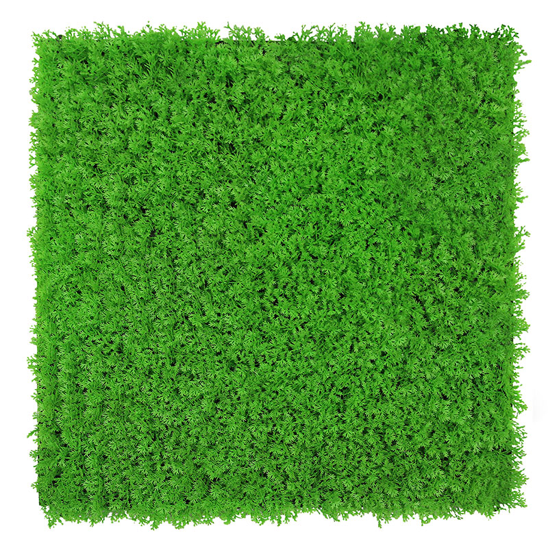 Pannello acustico modulare JANGAL 520 x 520 x 50 mm, parete in erba verde brillante