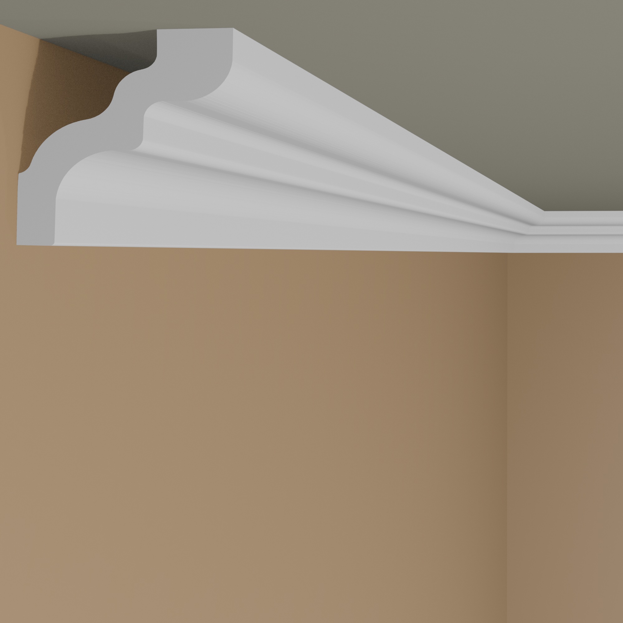 NMC Cornice D NOMASTYL Polistirene 40 x 50 x 2000 mm Bianco Modanatura per soffitto