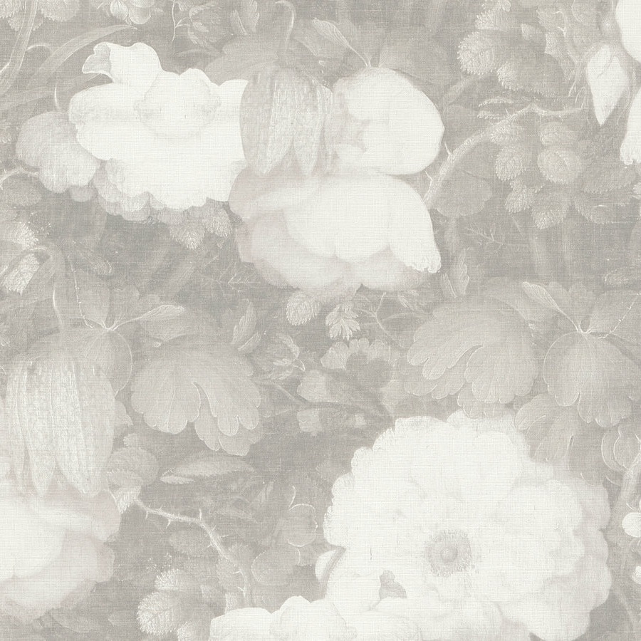 A.S. Creation Metropolitan Stories 369214 Carta da parati in tessuto non tessuto aspetto floreale 0,53 x 10,05 m Grigio