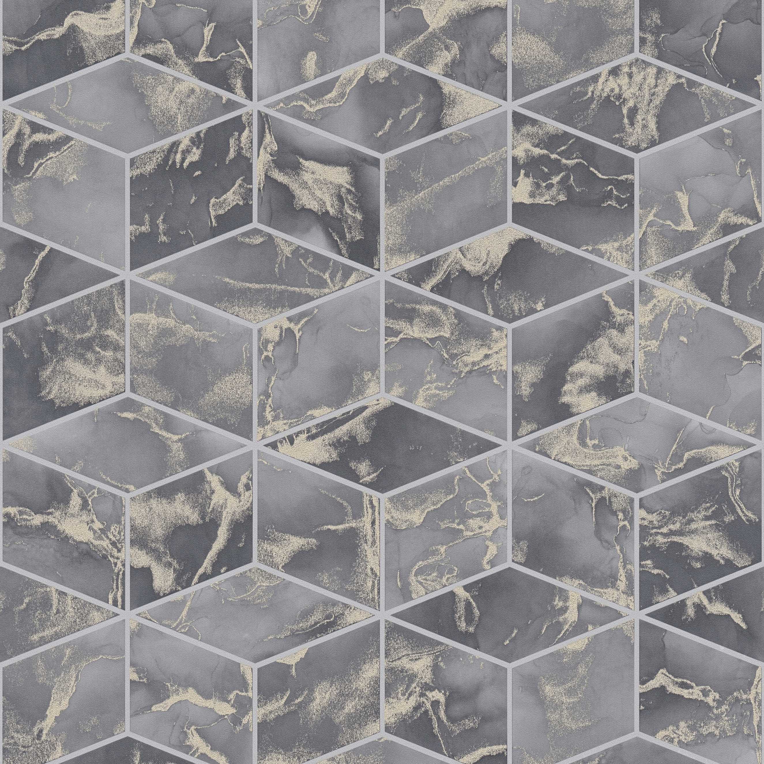 A.S. Creation Metropolitan Stories 2 378633 Carta da parati in tessuto non tessuto Ottica 3D 0,53 x 10,05 m Grigio