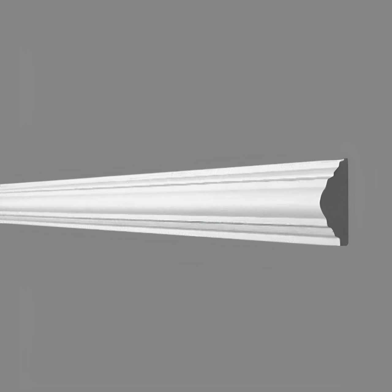 PROVISTON Modanatura decorativa Zwickau Gesso 25 x 48 x 910 mm Modanatura murale Bianco