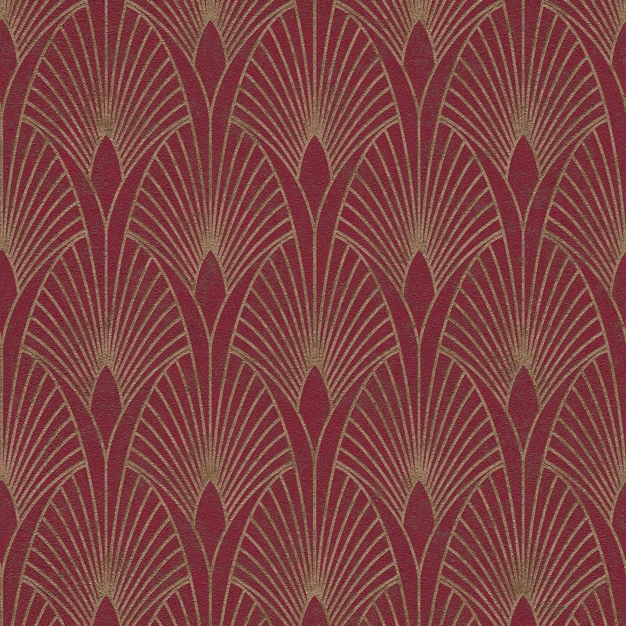 A.S. Creation New Walls 374274 Carta da parati in tessuto non tessuto Vintage Retro 0,53 x 10,05 m Rosso