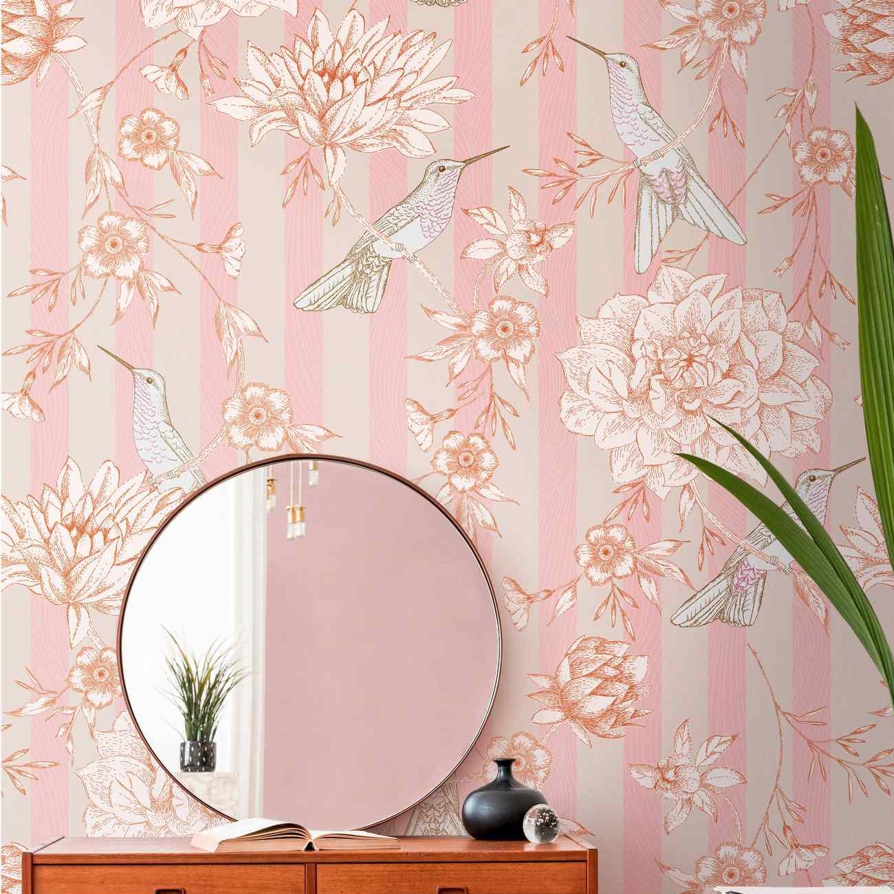 A.S. Creation Photo Wallpaper The Wall II 392021 Un motivo per rotolo Botanical Pink