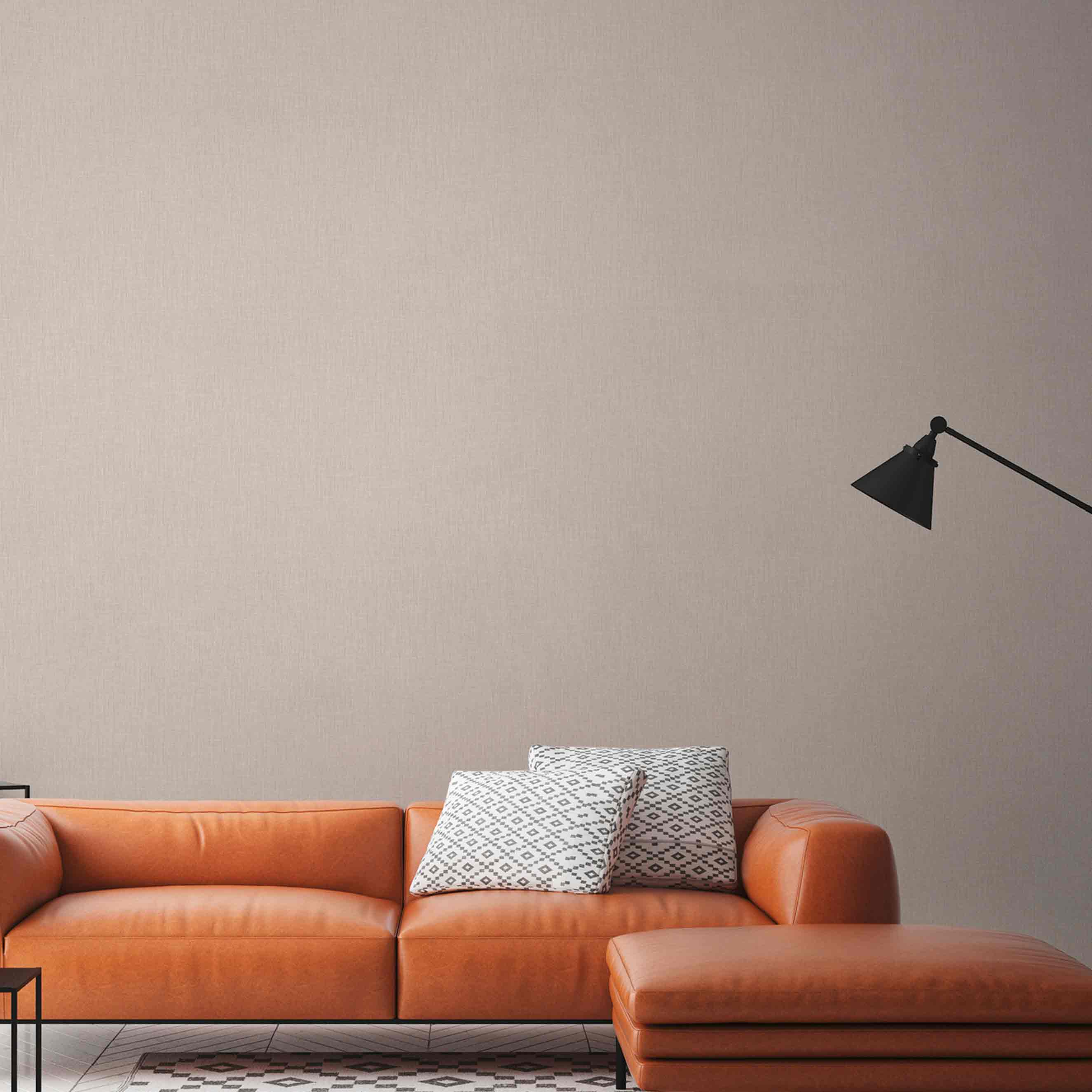 Designer Daniel Hechter 6 N. 10100 Carta da parati in tessuto non tessuto, tinta unita 0,53 m x 10,05 m Beige