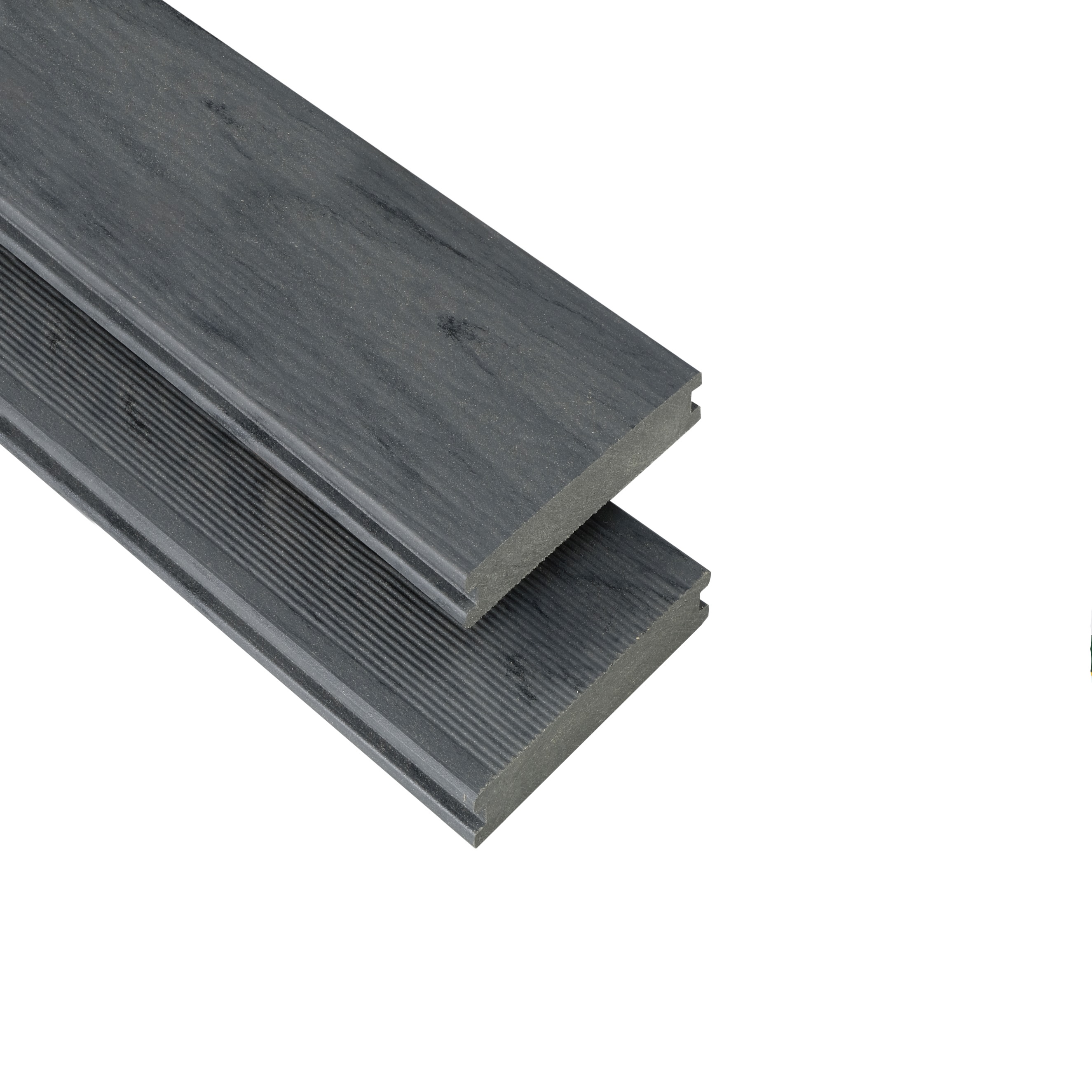 Tavolato per terrazza in WPC 14,5 x 2 cm, profilo massiccio, rovere affumicato, finitura opaca, Kovalex