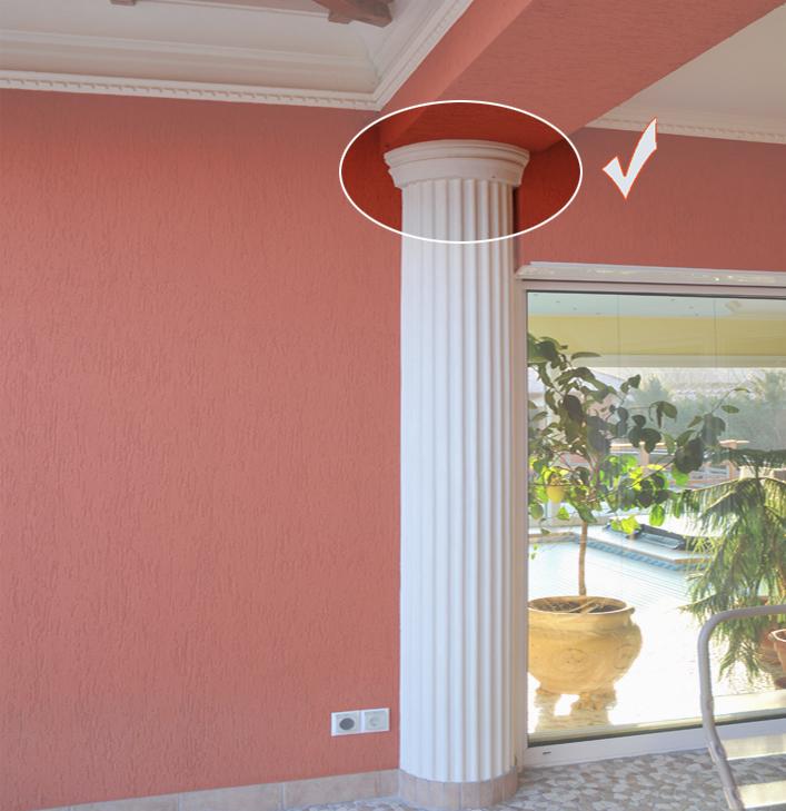 Säulendekoration mit "Wiesemann FP13 SK"