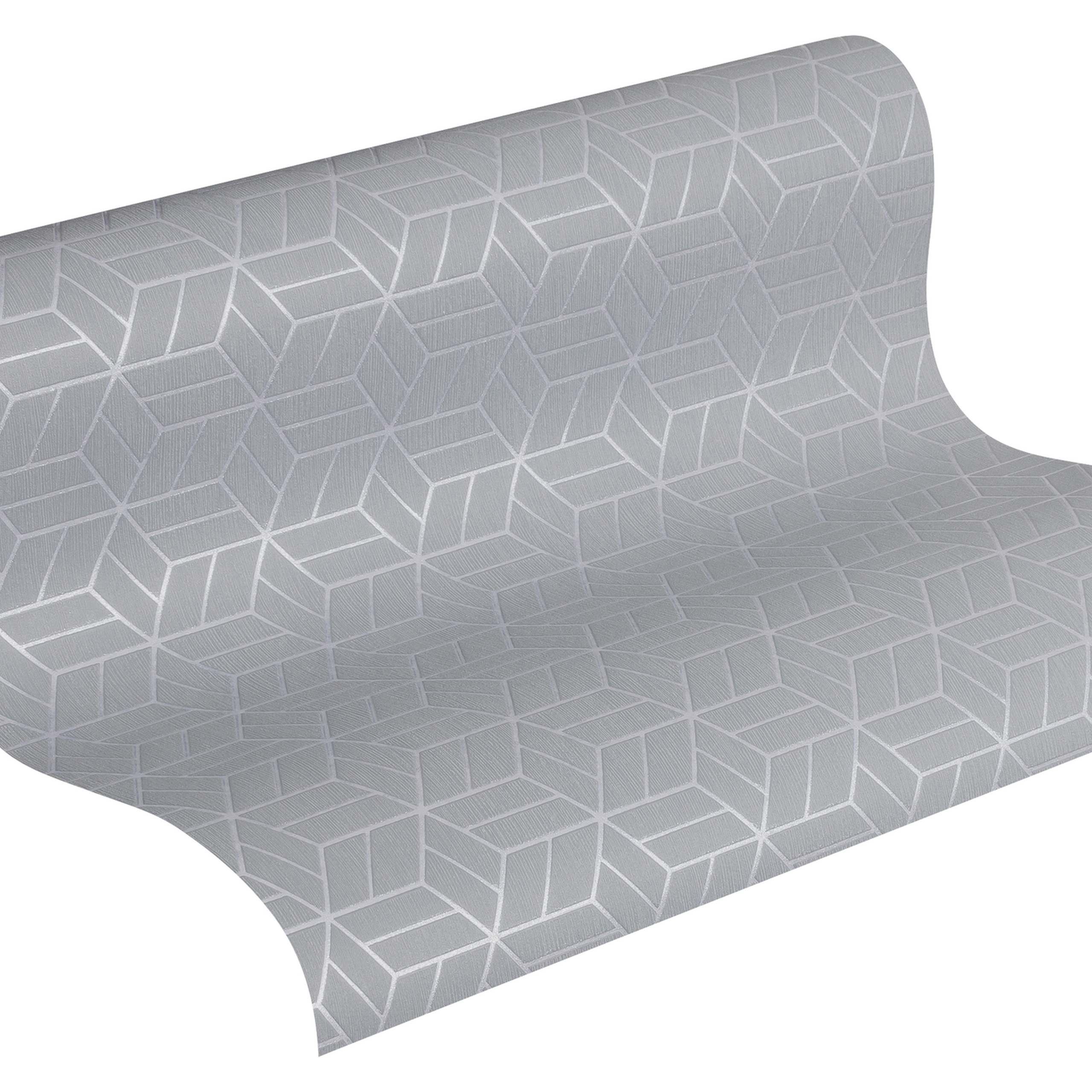 A.S. Creation Metropolitan Stories 369204 Carta da parati in tessuto non tessuto Ottica 3D 0,53 x 10,05 m Grigio